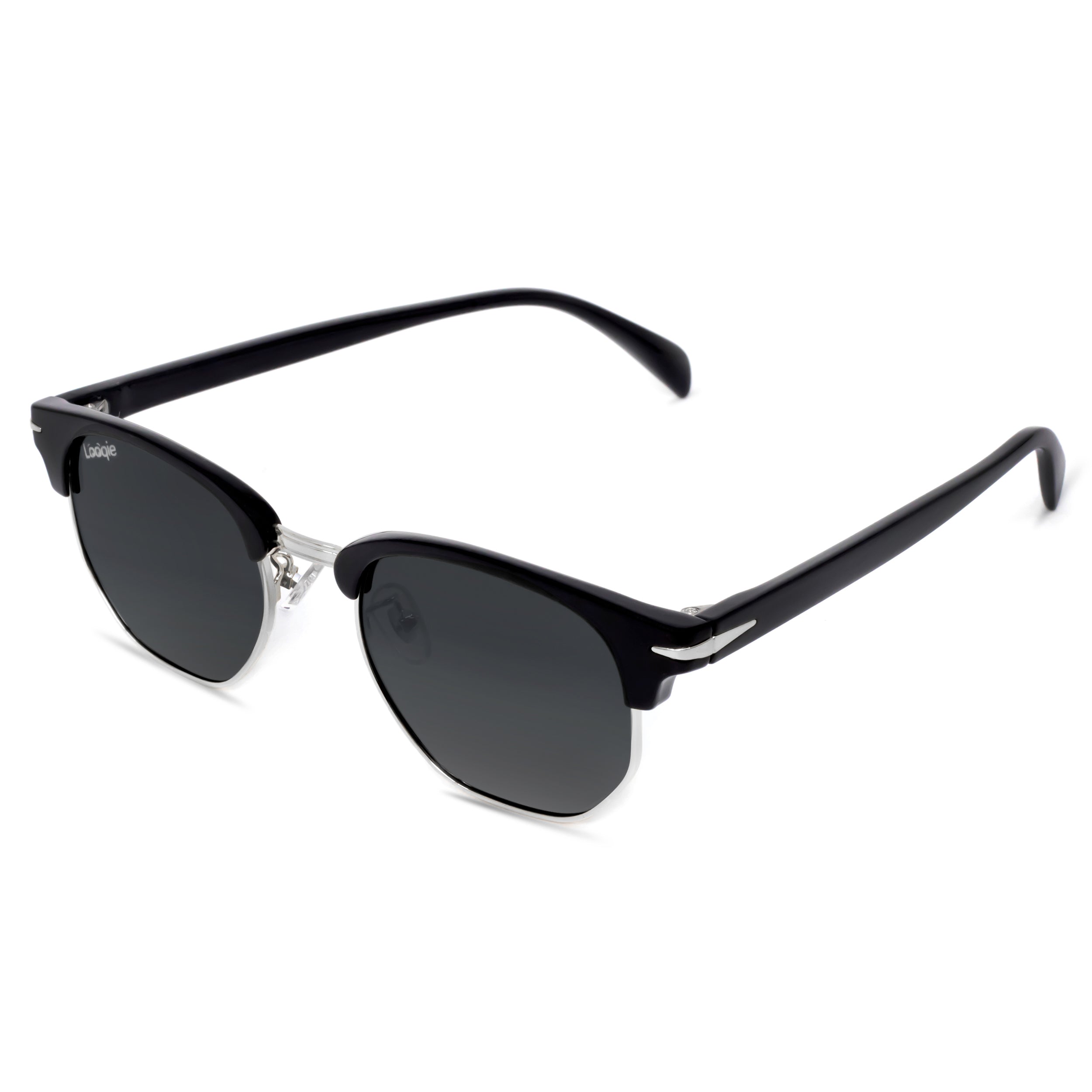 Looqie Rayz Edition Black And Grey Sunglasses
