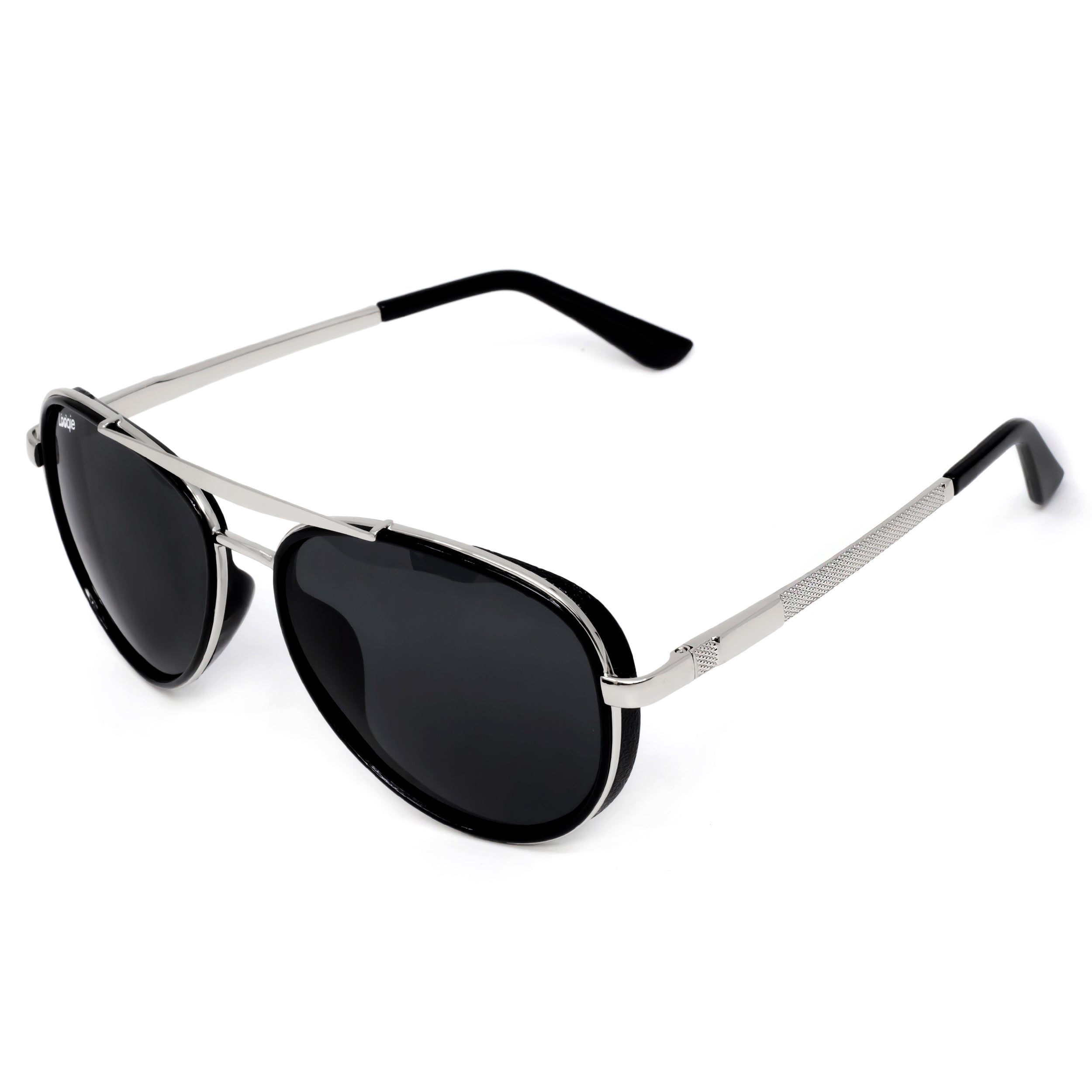 Looqie Vuis Edition Silver And Black Sunglasses