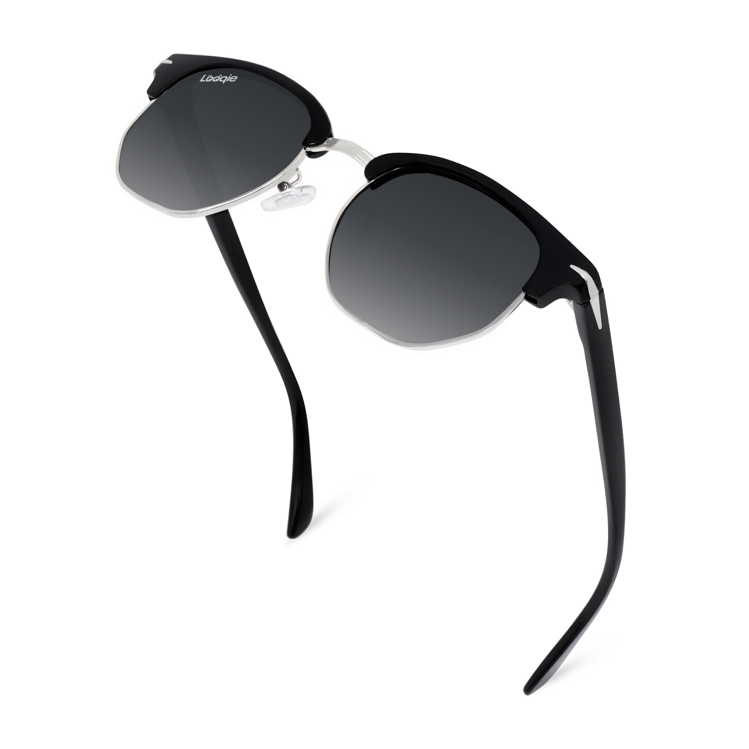 Looqie Rayz Edition Black And Grey Gradient Sunglasses