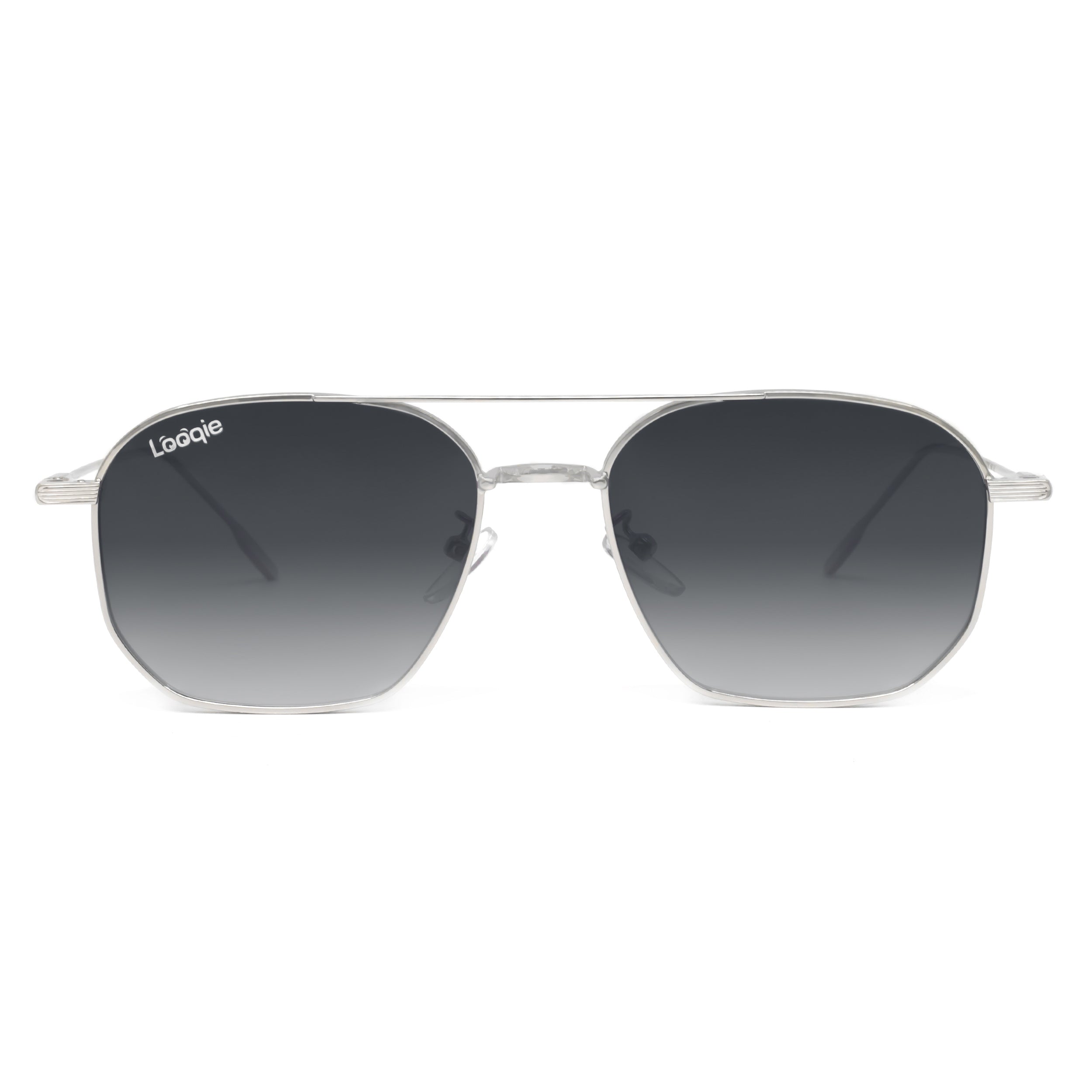 Looqie Oblivion Edition Silver And Gray Gradient Sunglasses