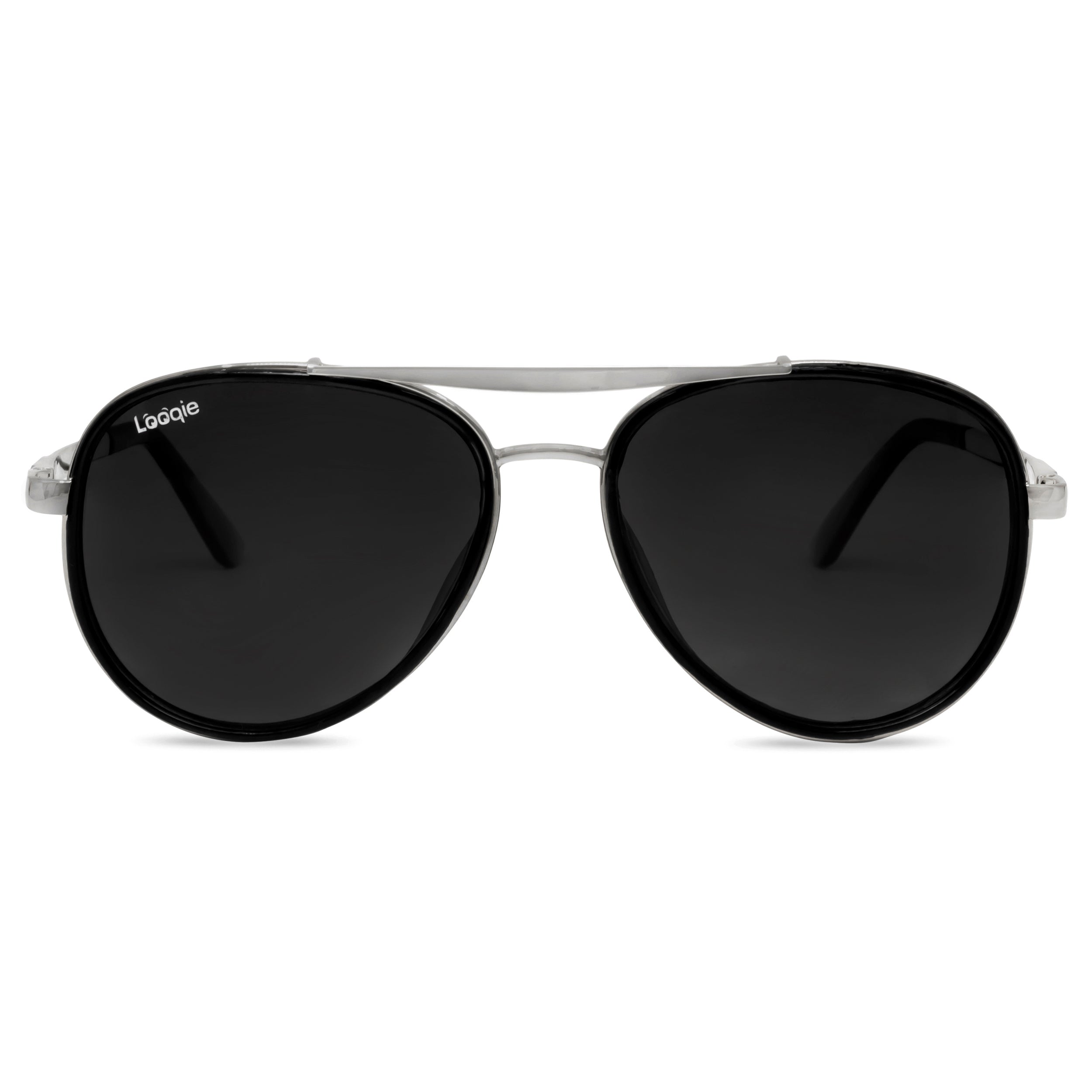 Looqie Vuis Edition Silver And Black Sunglasses