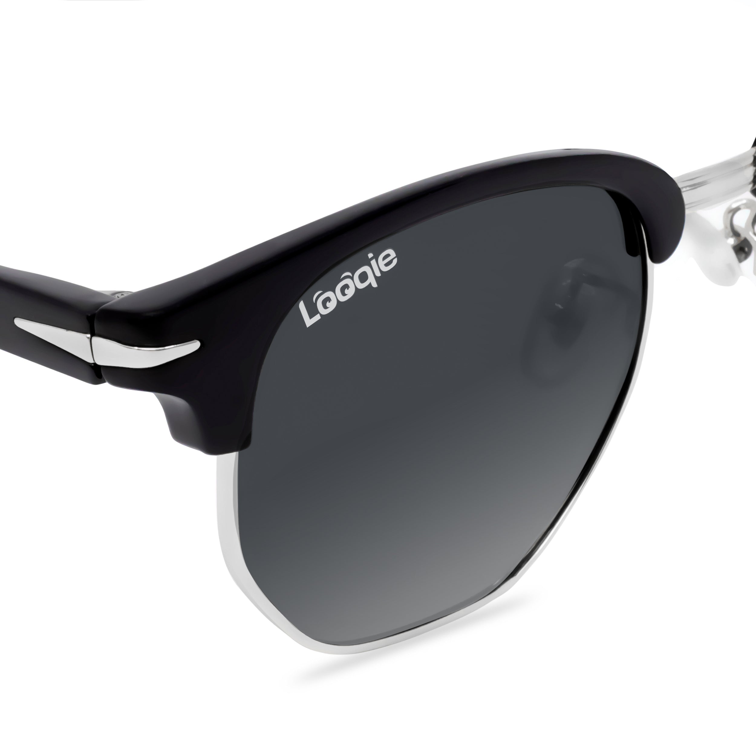 Looqie Rayz Edition Black And Grey Gradient Sunglasses