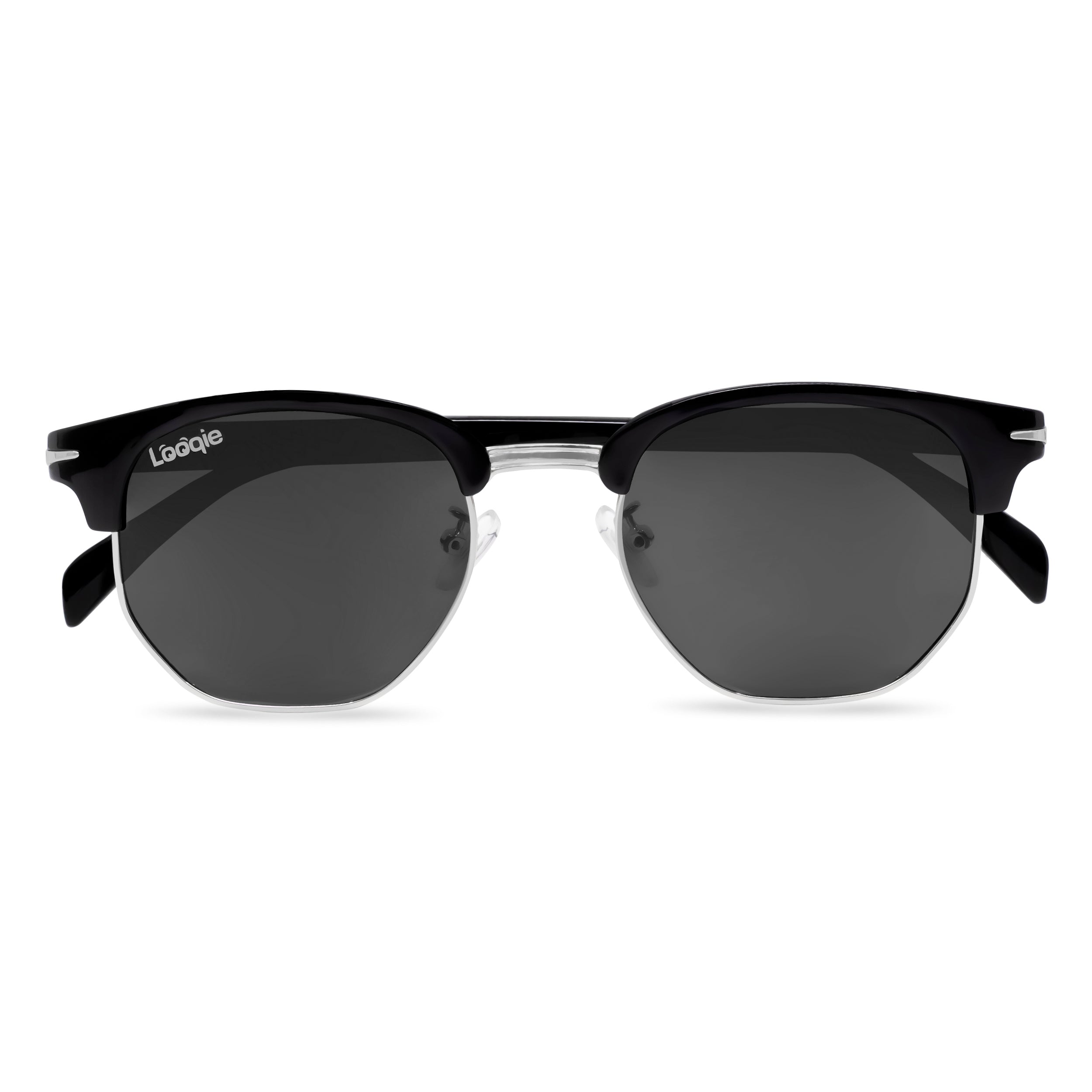 Looqie Rayz Edition Black And Grey Sunglasses