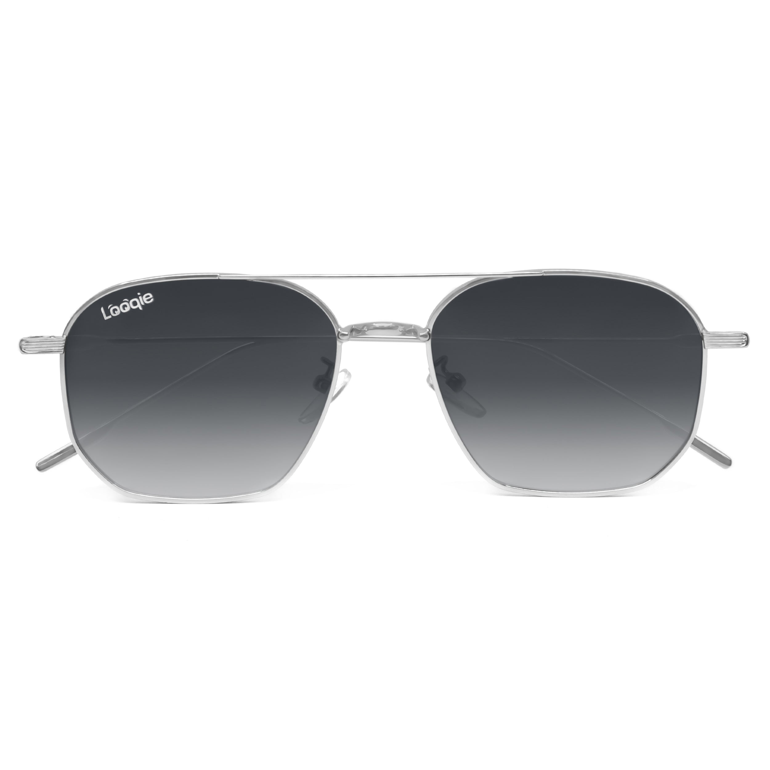 Looqie Oblivion Edition Silver And Gray Gradient Sunglasses
