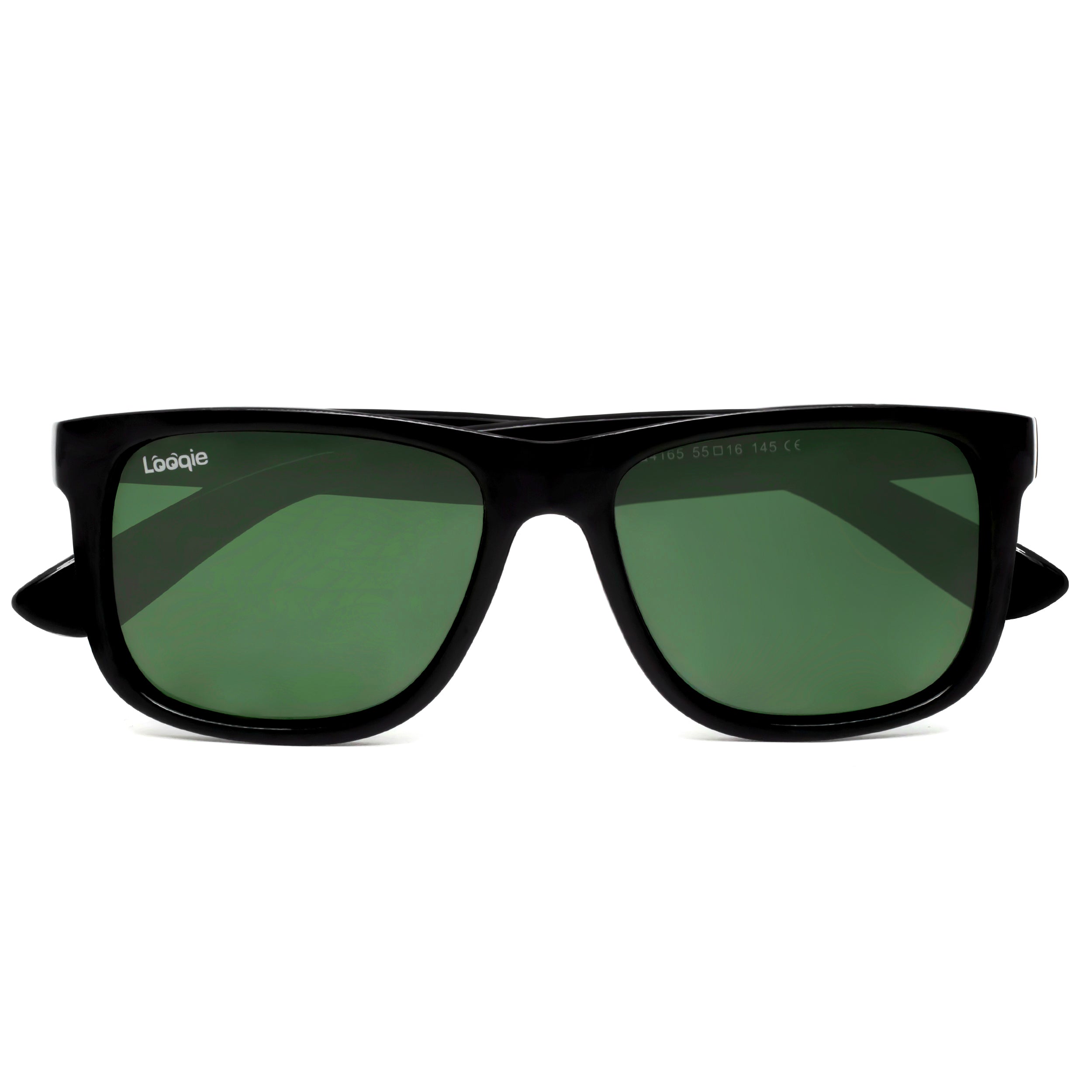 Looqie Unus Edition Black And Green Sunglasses