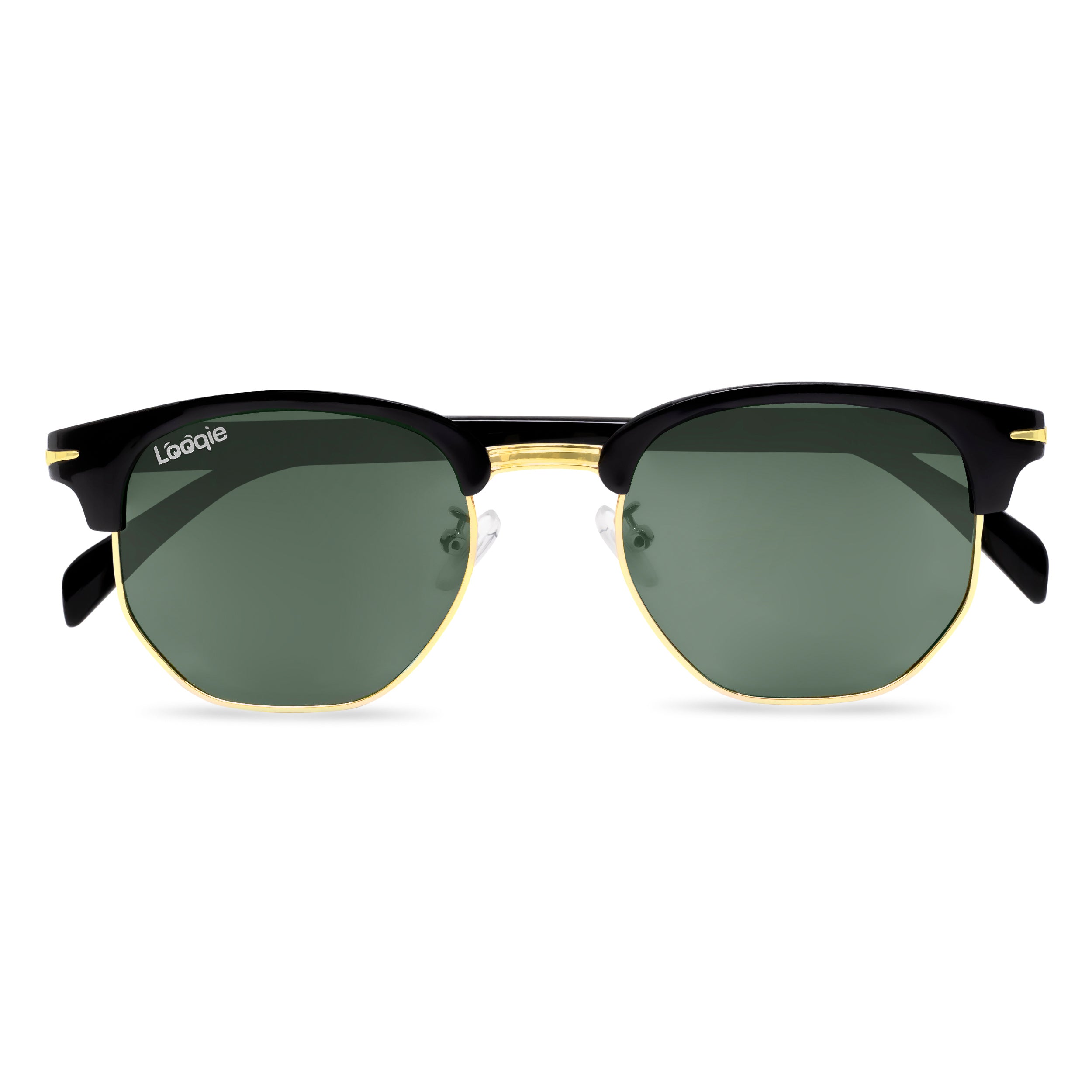 Looqie Rayz Edition Black And Green Sunglasses