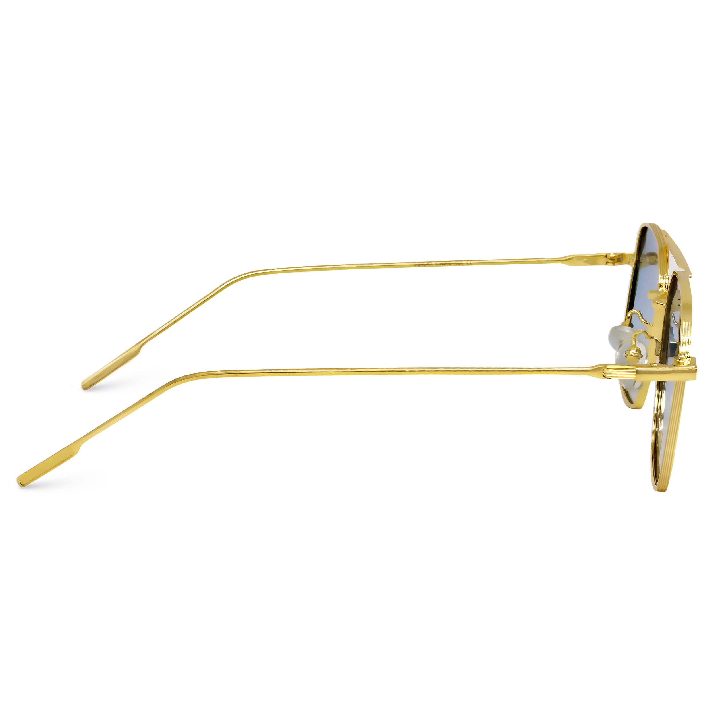 Looqie Oblivion Edition Gold And Blue Gradient Sunglasses