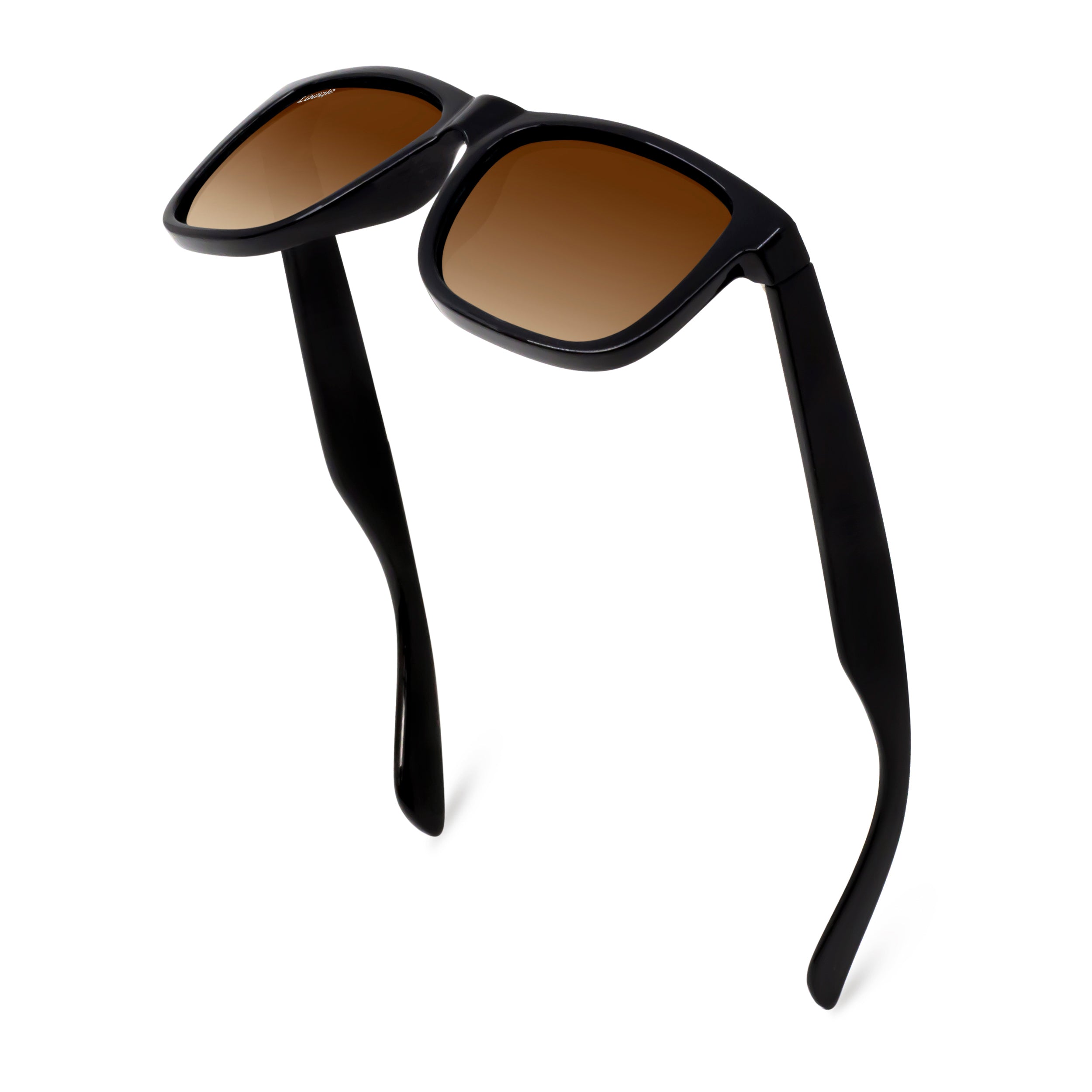Looqie Unus Edition Black And Brown Gradient Sunglasses