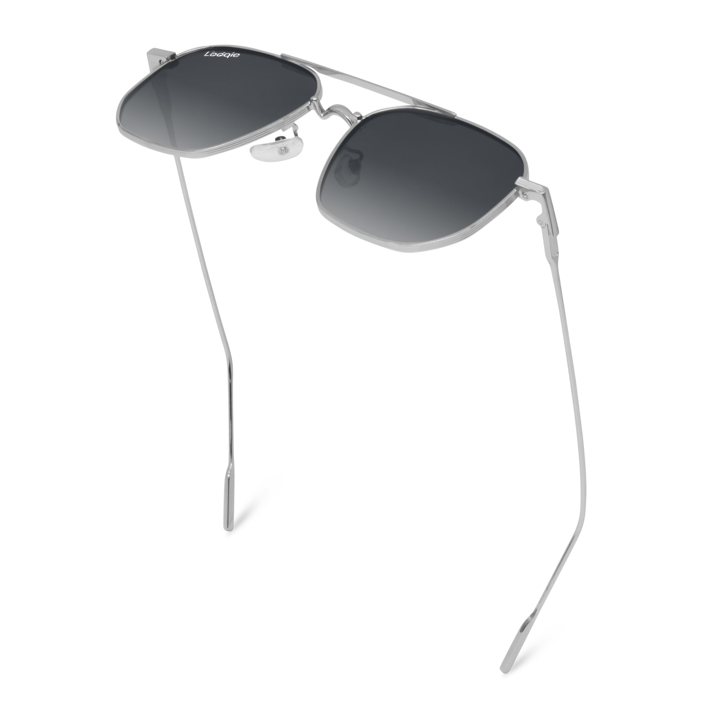 Looqie Oblivion Edition Silver And Gray Gradient Sunglasses