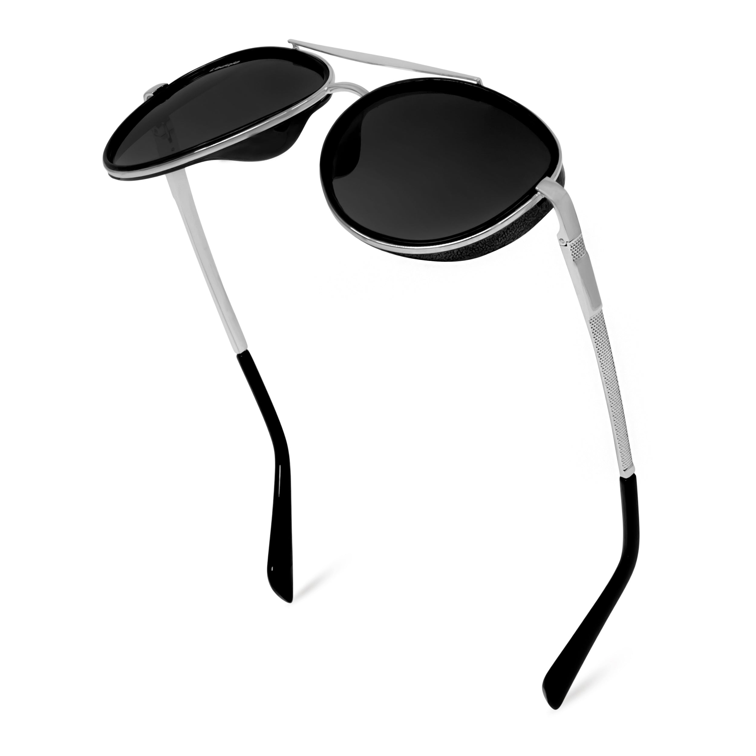 Looqie Vuis Edition Silver And Black Sunglasses