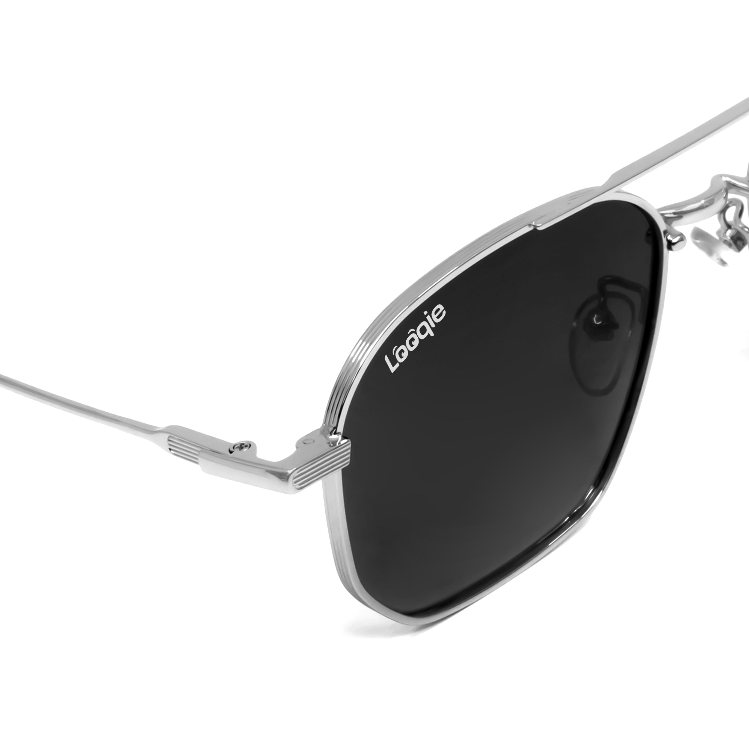 Looqie Oblivion Edition Silver And Black Sunglasses