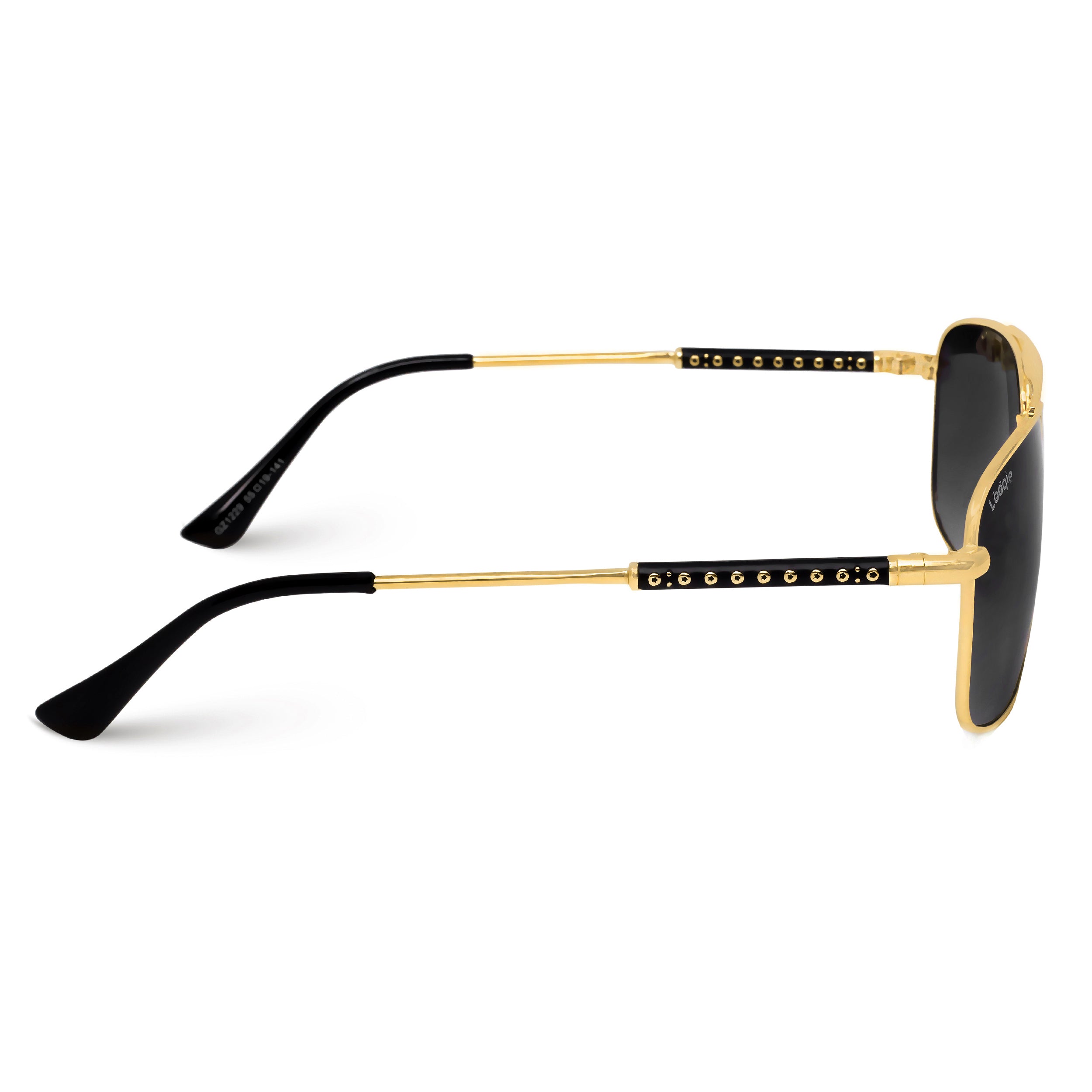 Looqie Blends Edition Gold And Black Sunglasses