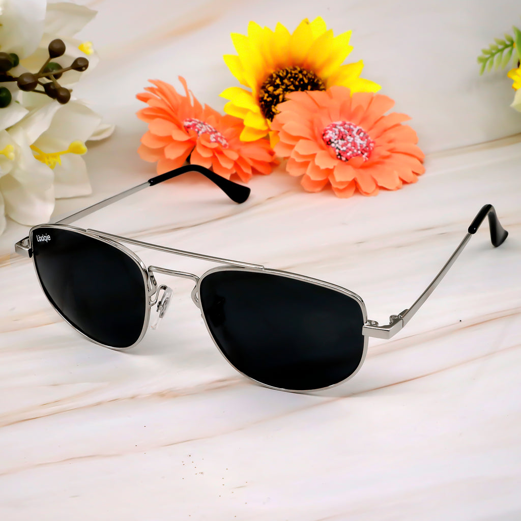 Looqie Irim Edition Silver And Black Sunglasses