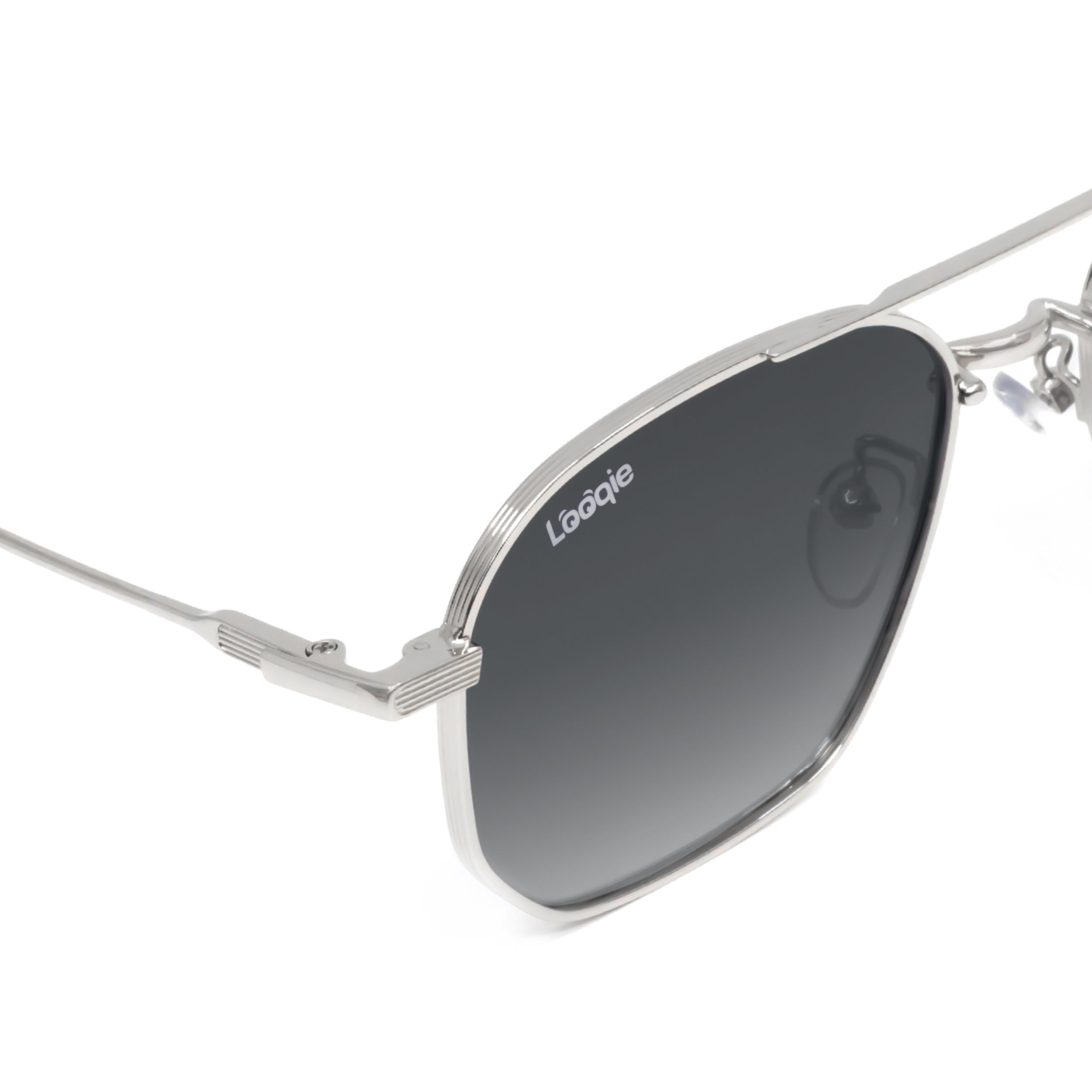 Looqie Oblivion Edition Silver And Gray Gradient Sunglasses