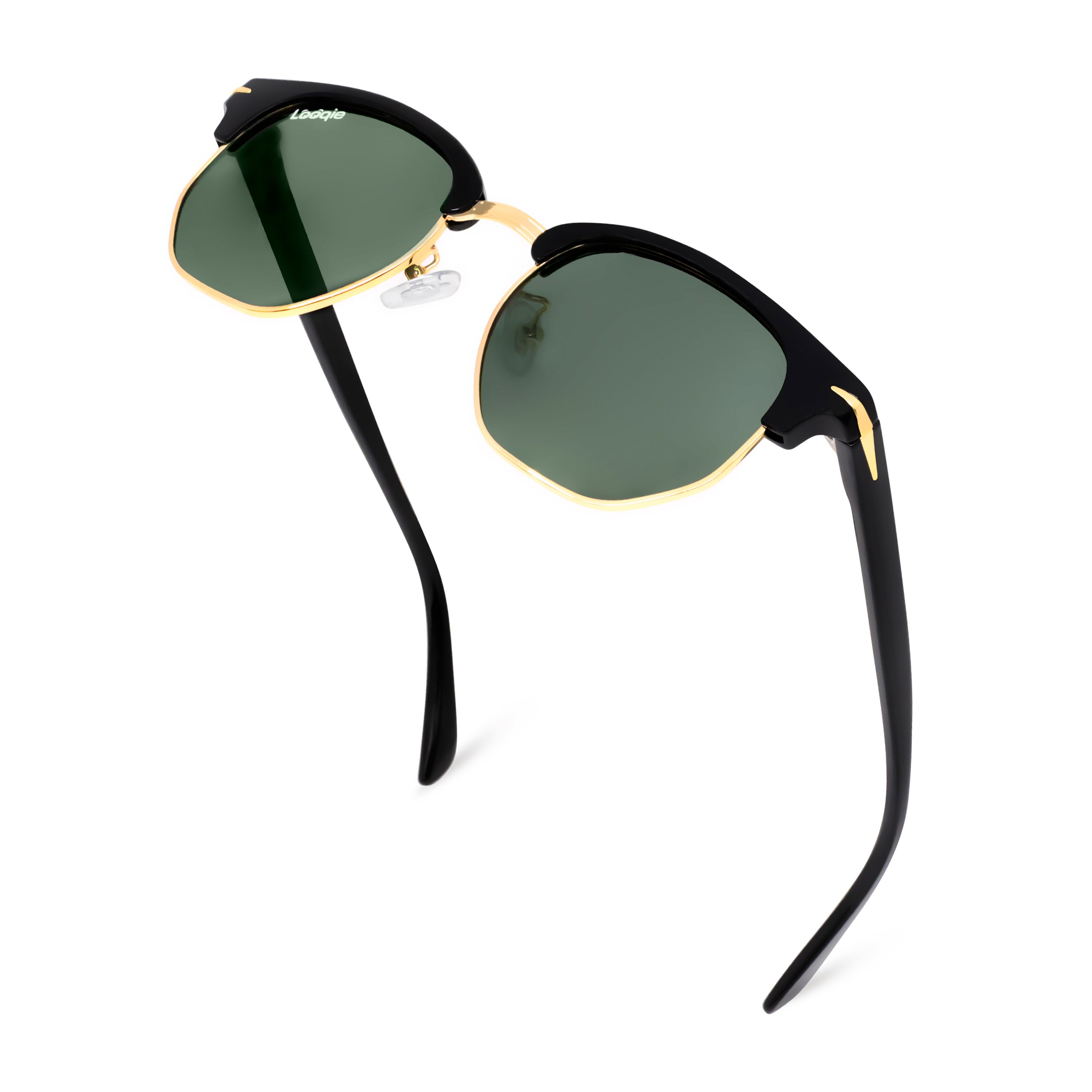 Looqie Rayz Edition Black And Green Sunglasses