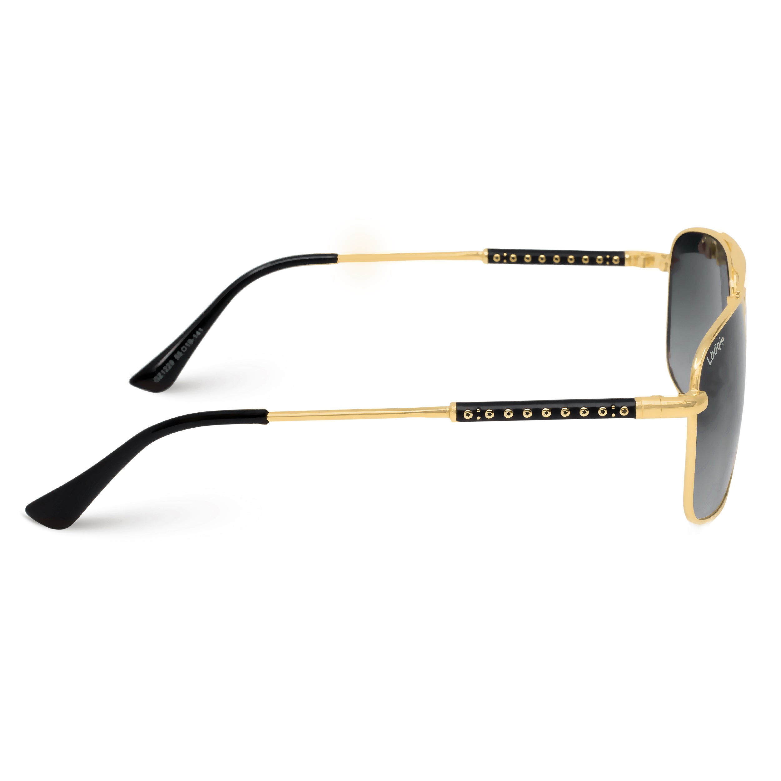 Looqie Blends Edition Gold And Grey Gradient Sunglasses