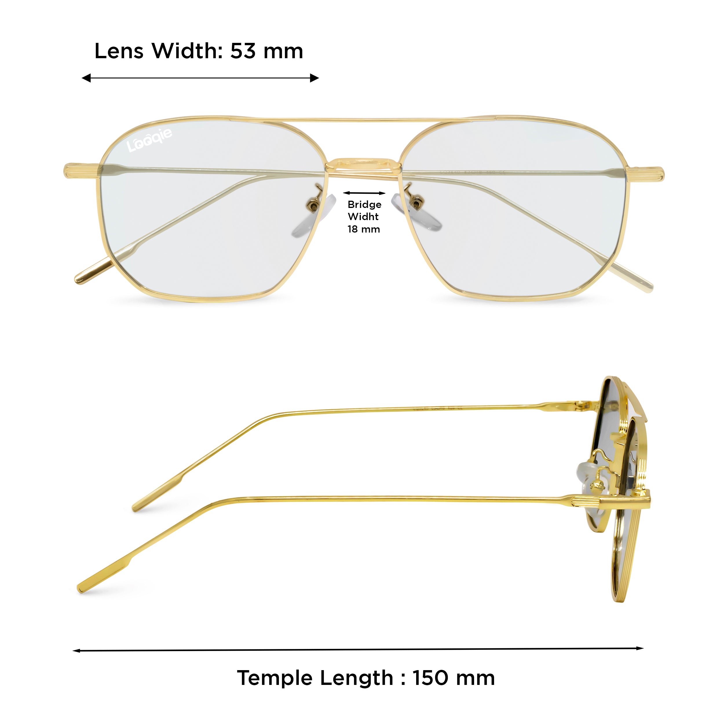 Looqie Oblivion Edition Gold And Day Night Sunglasses