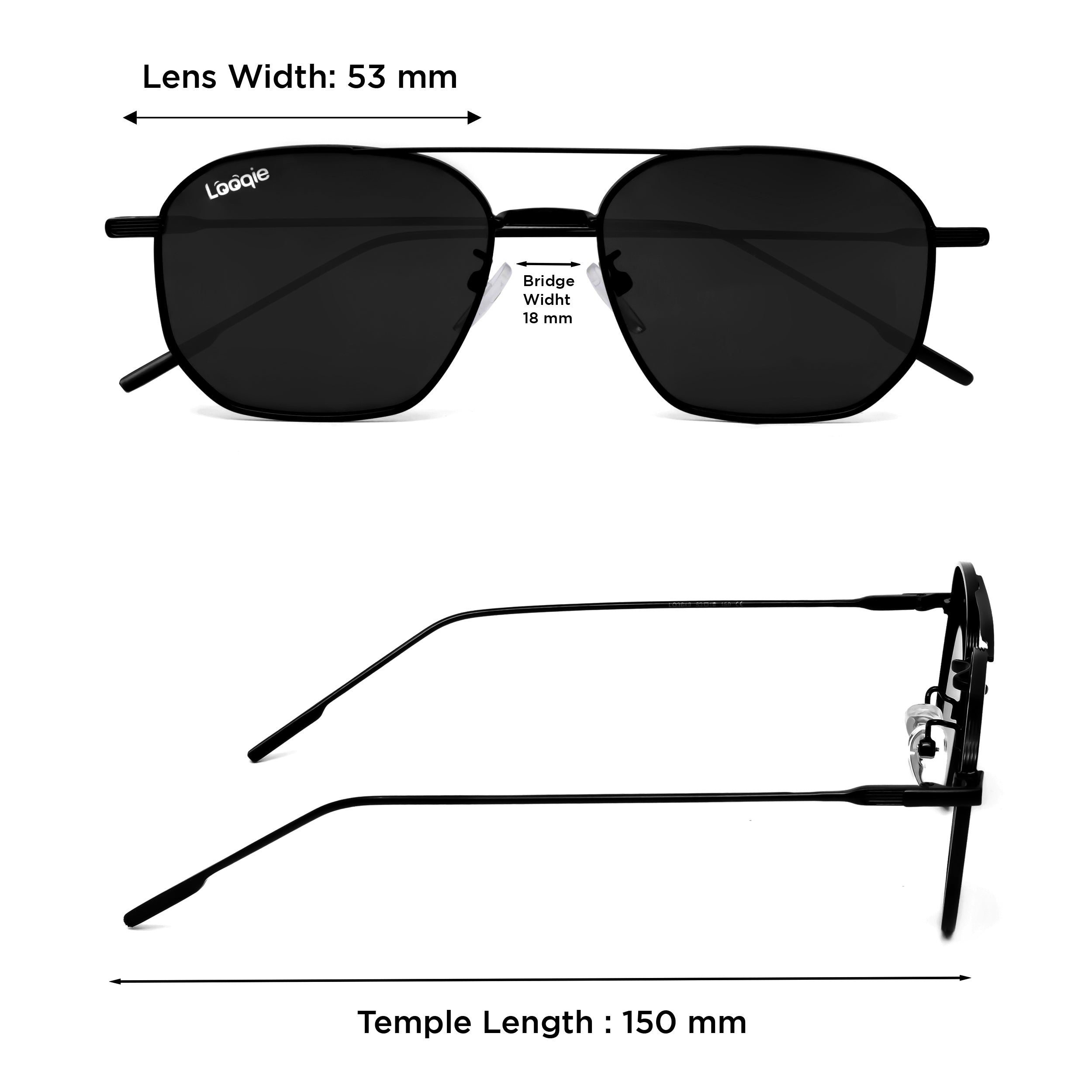 Looqie Oblivion Edition Black And Black Sunglasses