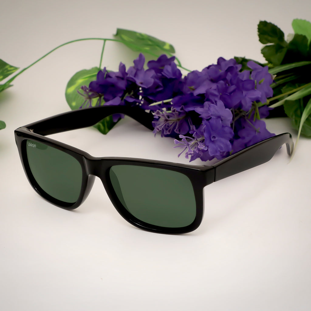 Looqie Unus Edition Black And Green Sunglasses