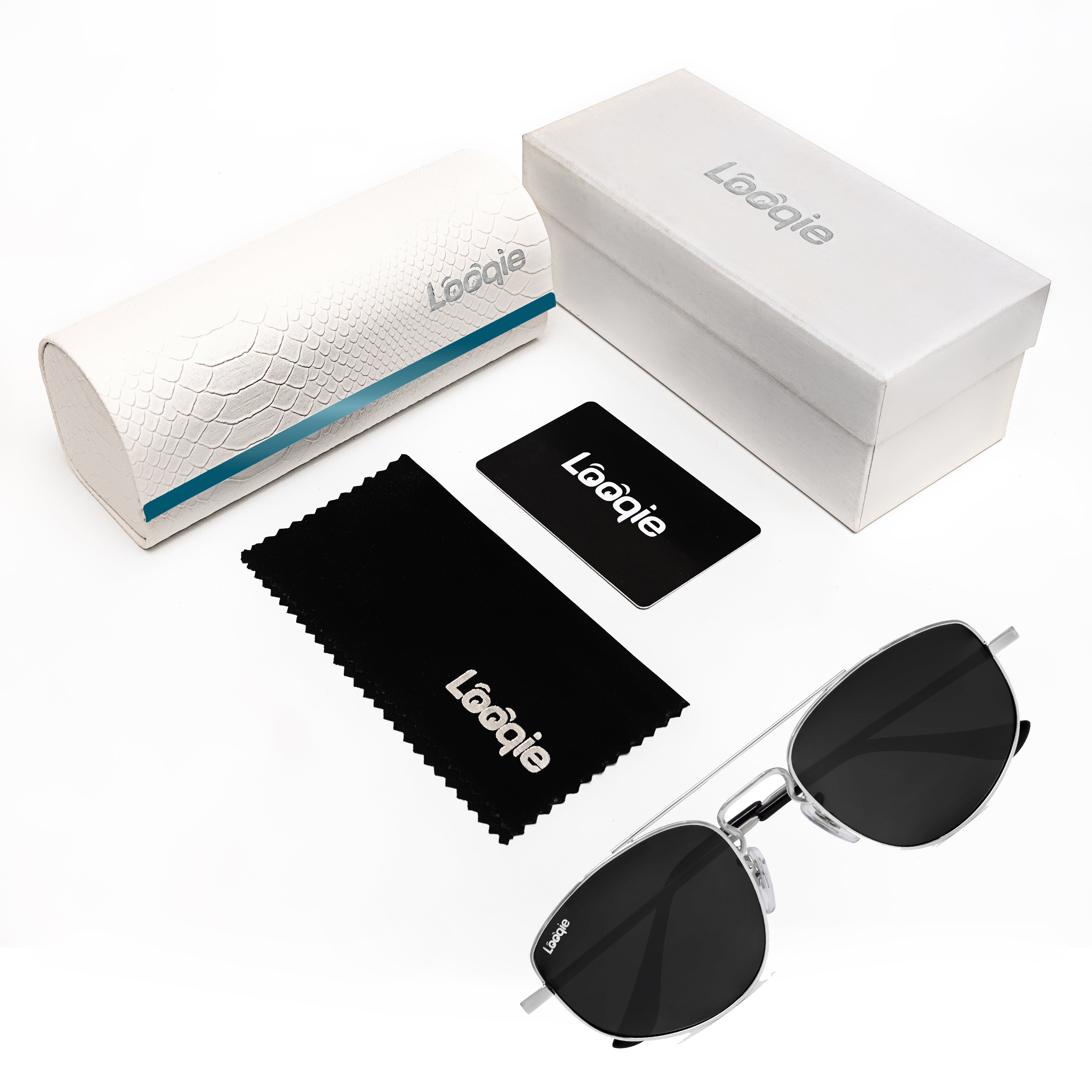Looqie Irim Edition Silver And Black Sunglasses