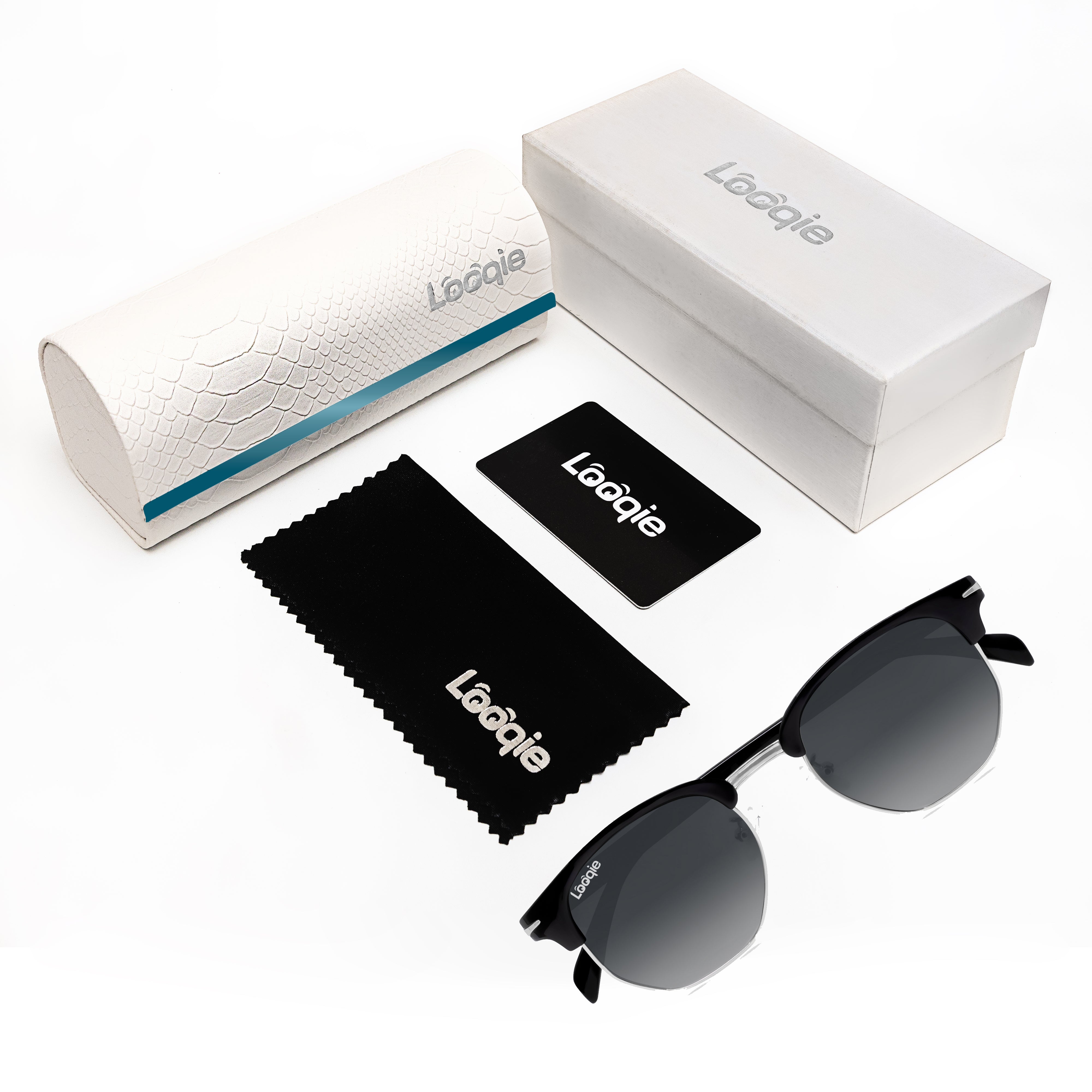 Looqie Rayz Edition Black And Grey Gradient Sunglasses