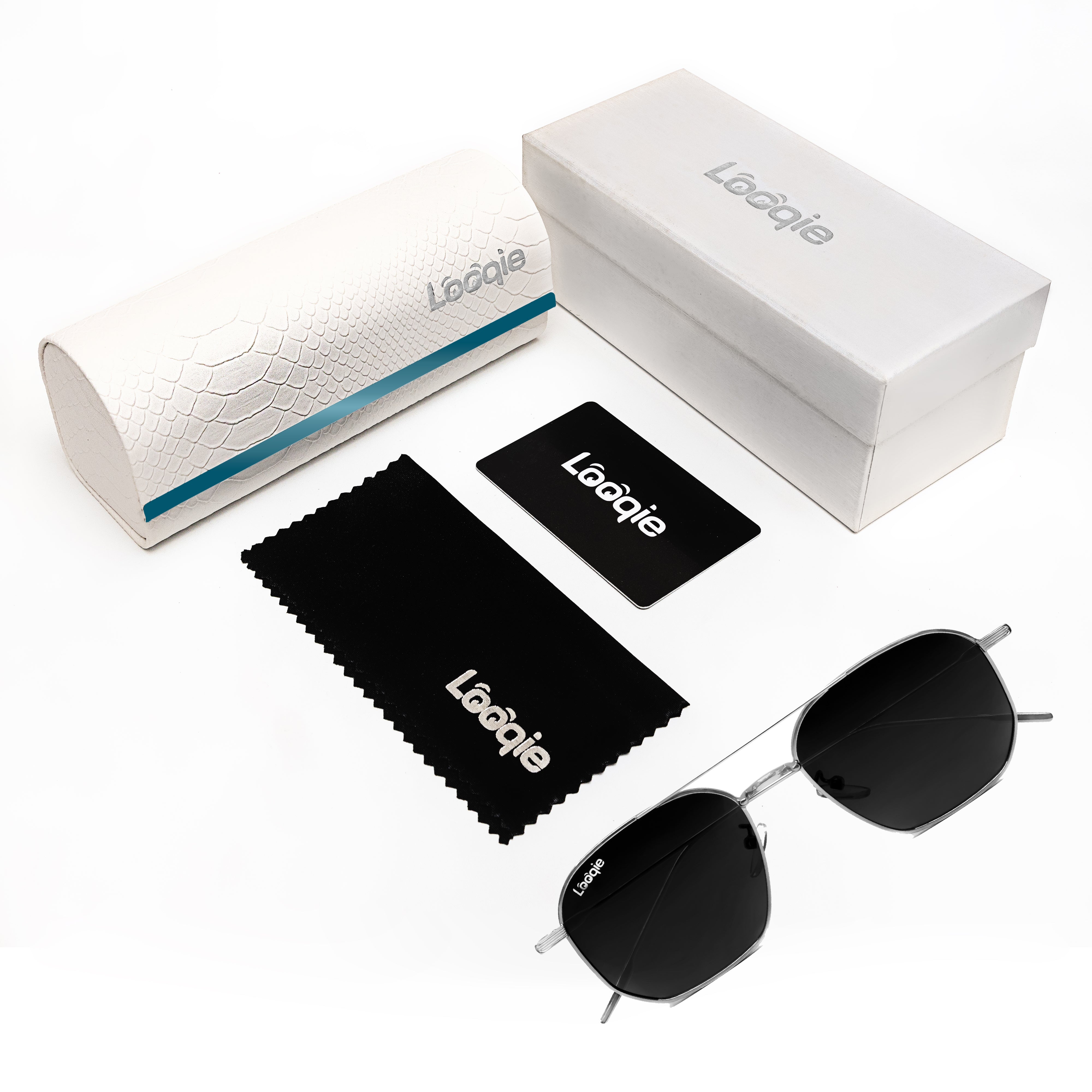 Looqie Oblivion Edition Silver And Black Sunglasses