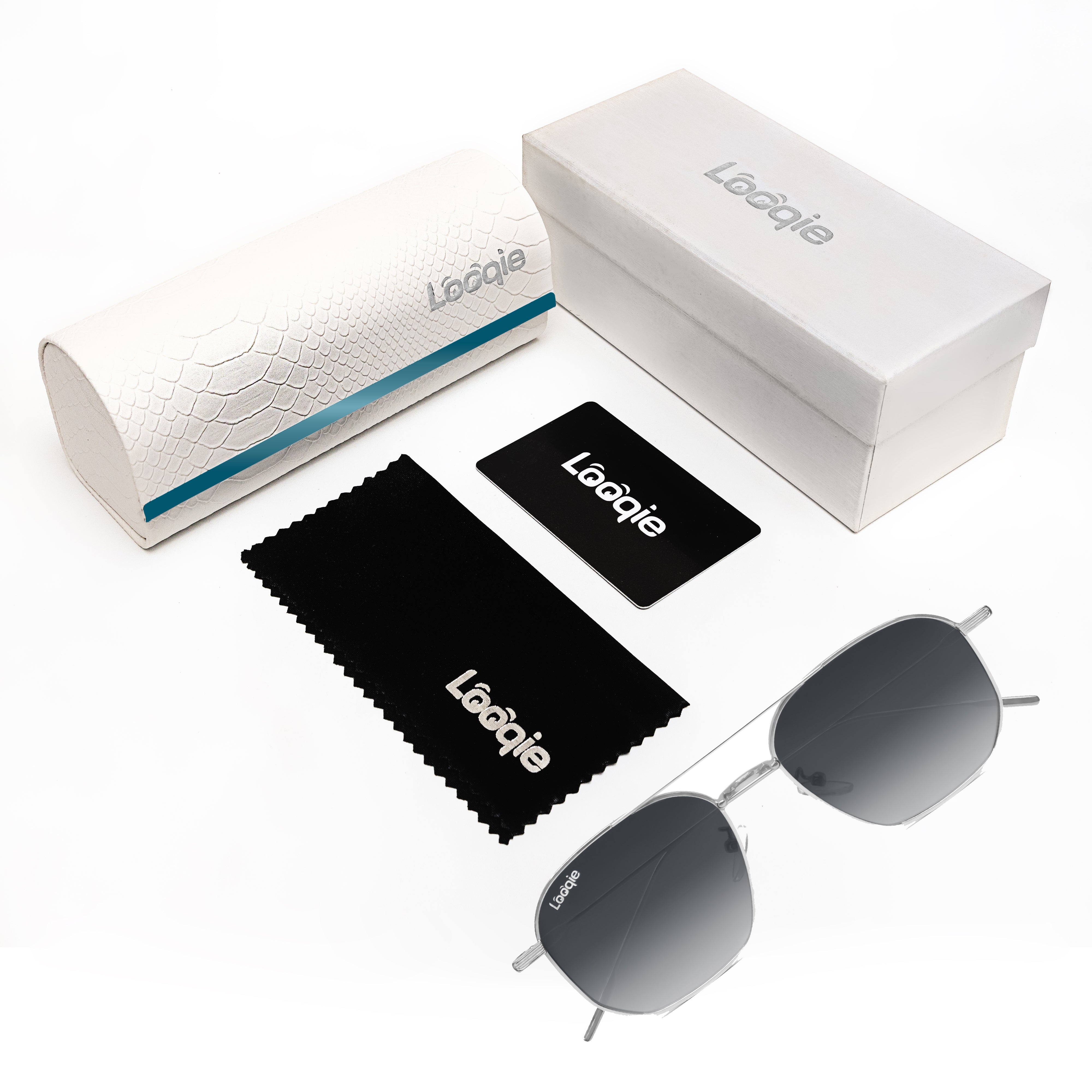 Looqie Oblivion Edition Silver And Gray Gradient Sunglasses