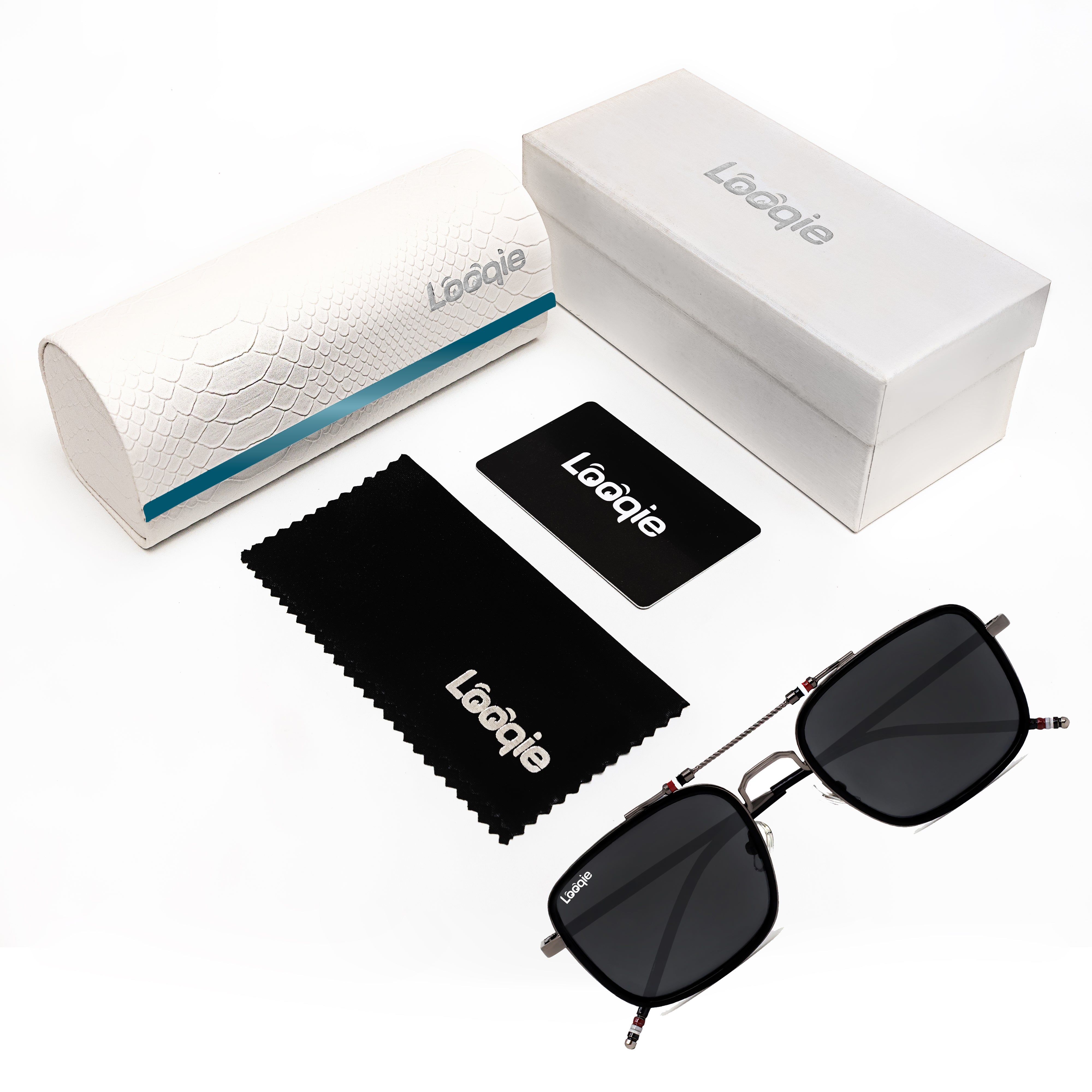 Looqie Below Edition Black And Black Sunglasses