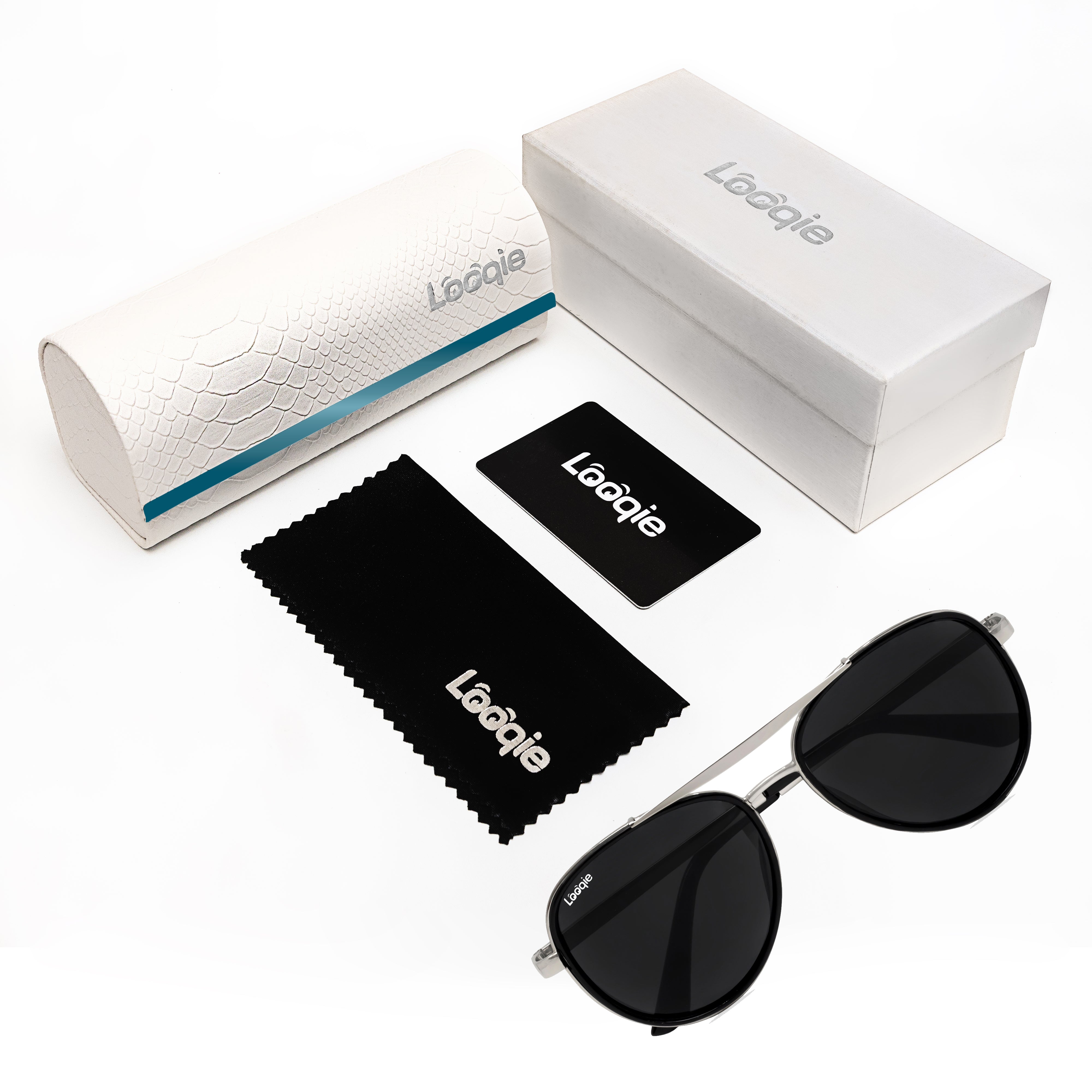 Looqie Vuis Edition Silver And Black Sunglasses