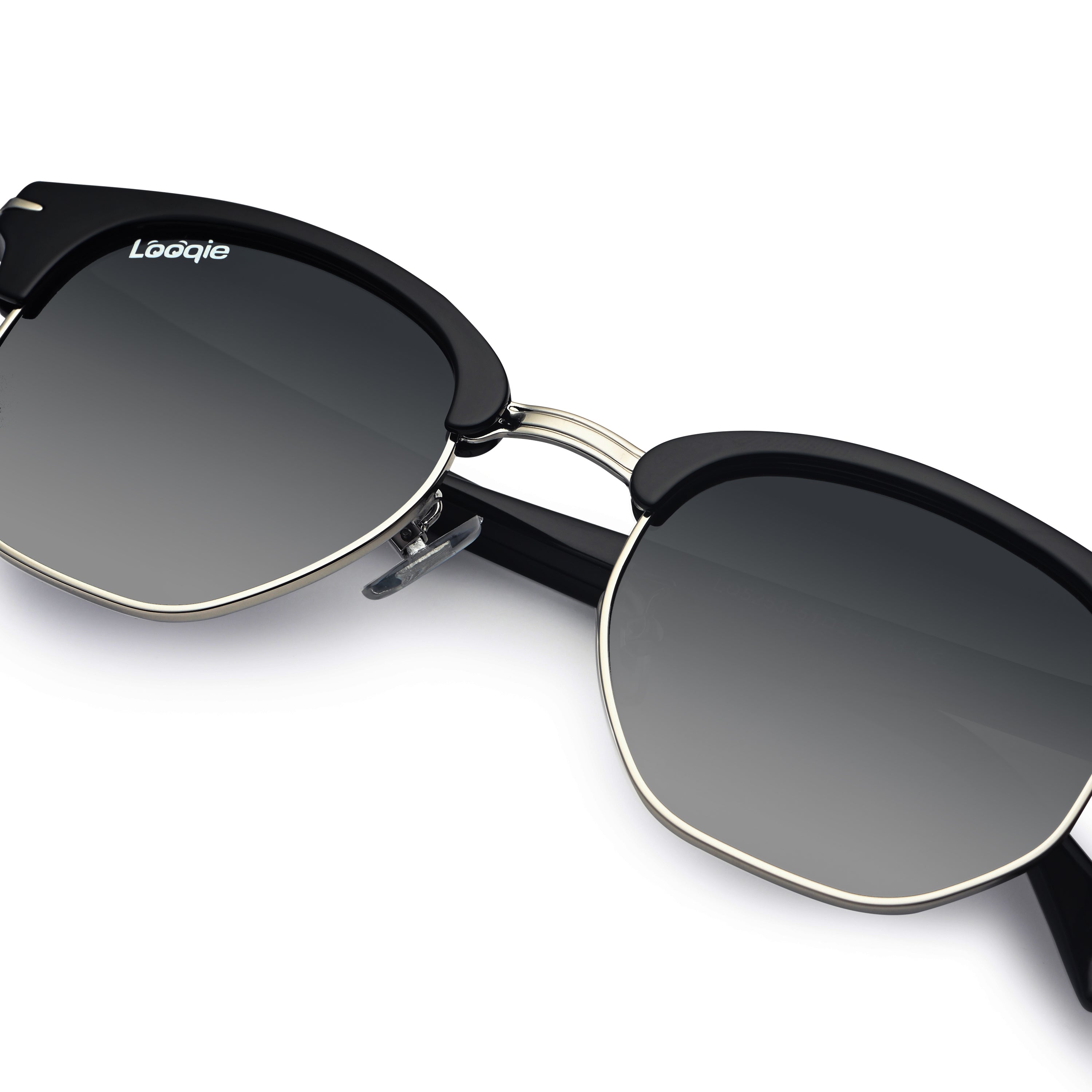 Looqie Rayz Edition Black And Grey Gradient Sunglasses