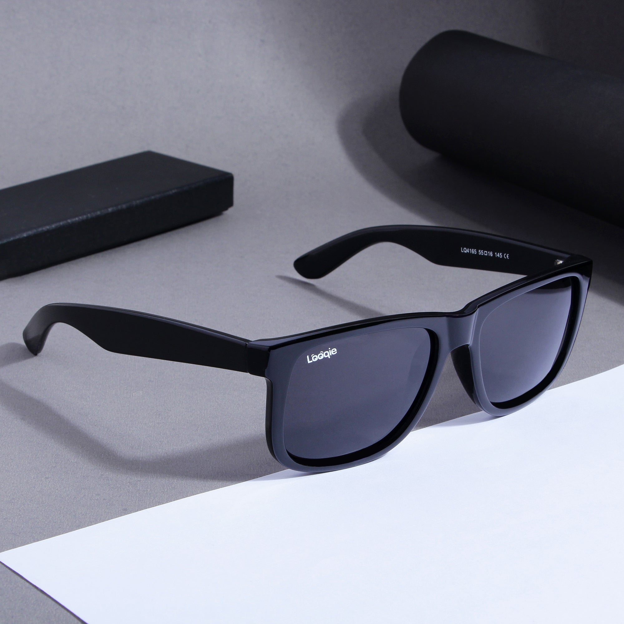 Looqie Unus Edition Black And Black Sunglasses