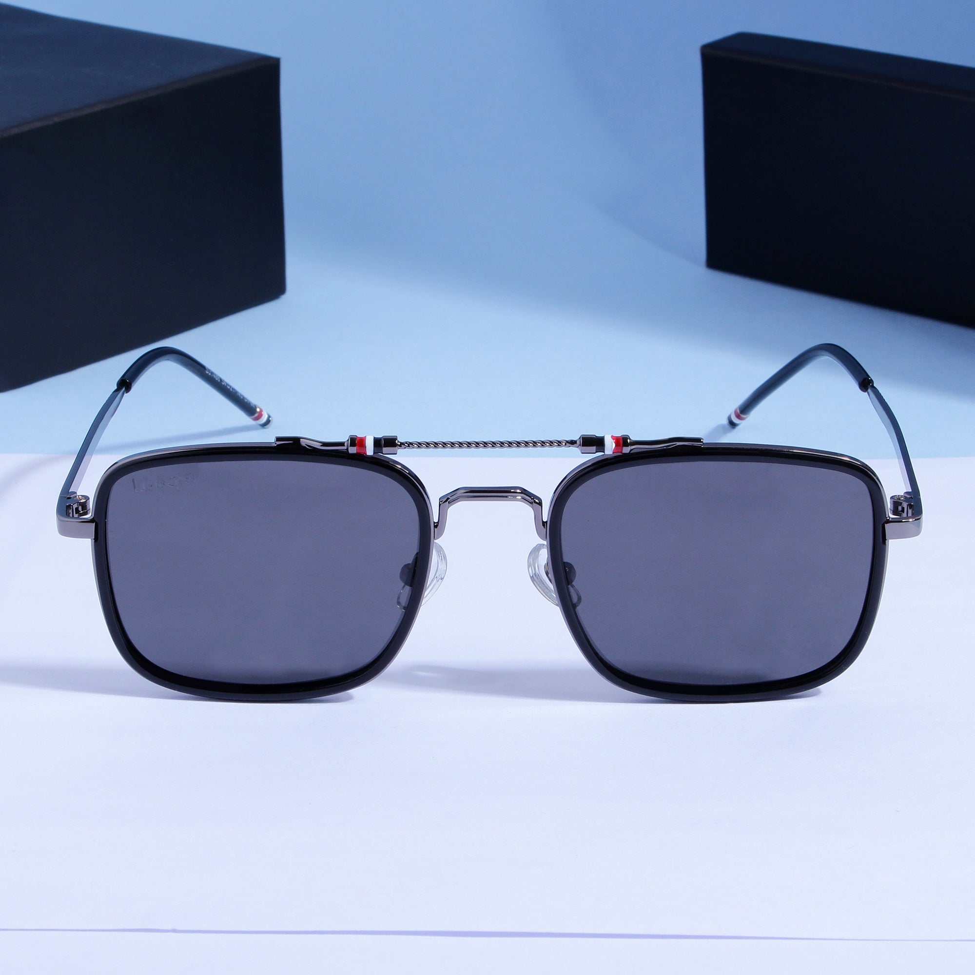 Looqie Below Edition Black And Black Sunglasses