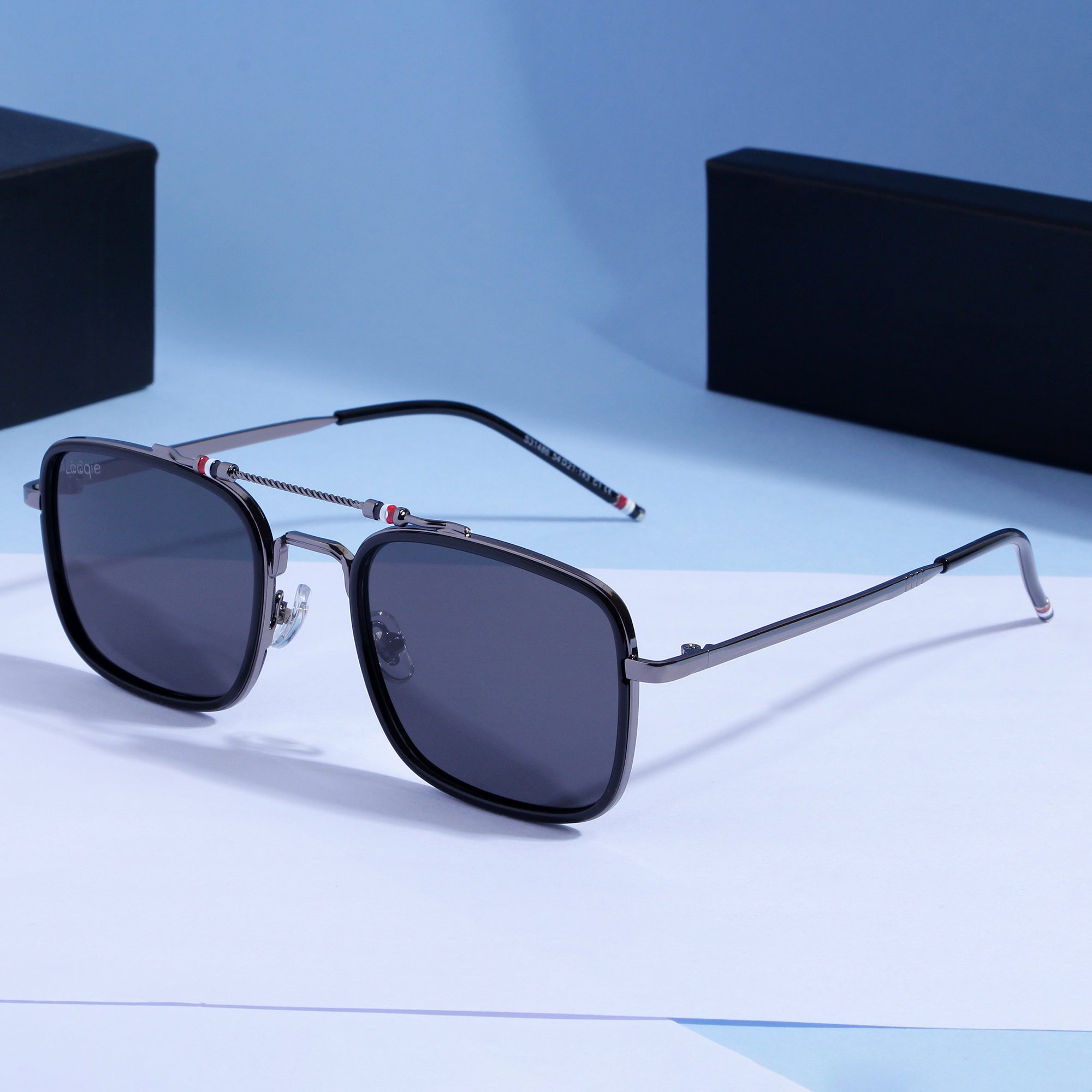 Looqie Below Edition Black And Black Sunglasses