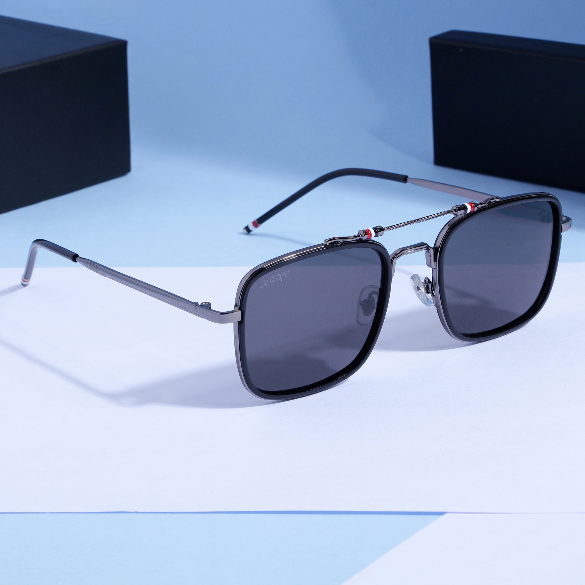 Looqie Below Edition Black And Black Sunglasses