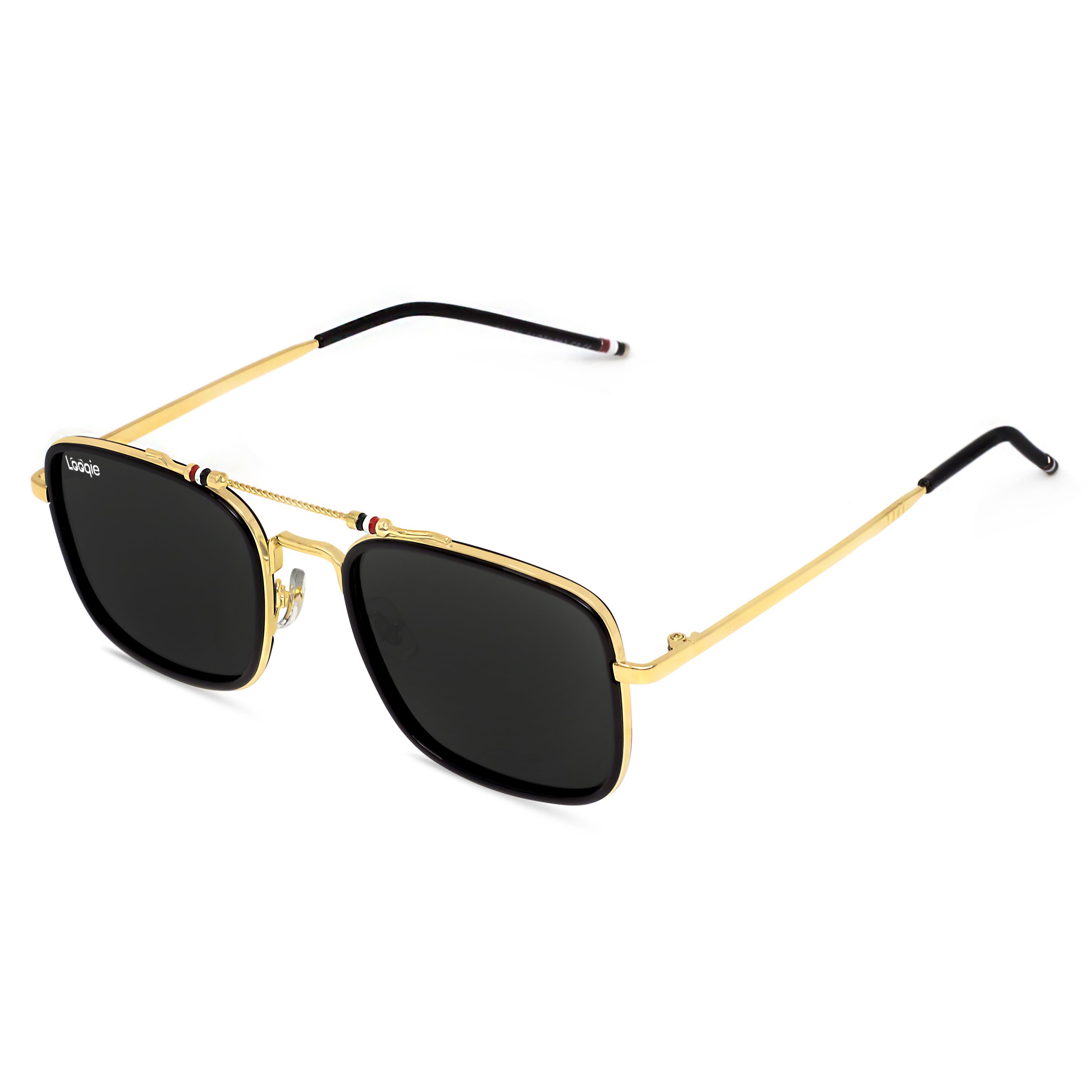 Looqie Below Edition Gold And Black Sunglasses