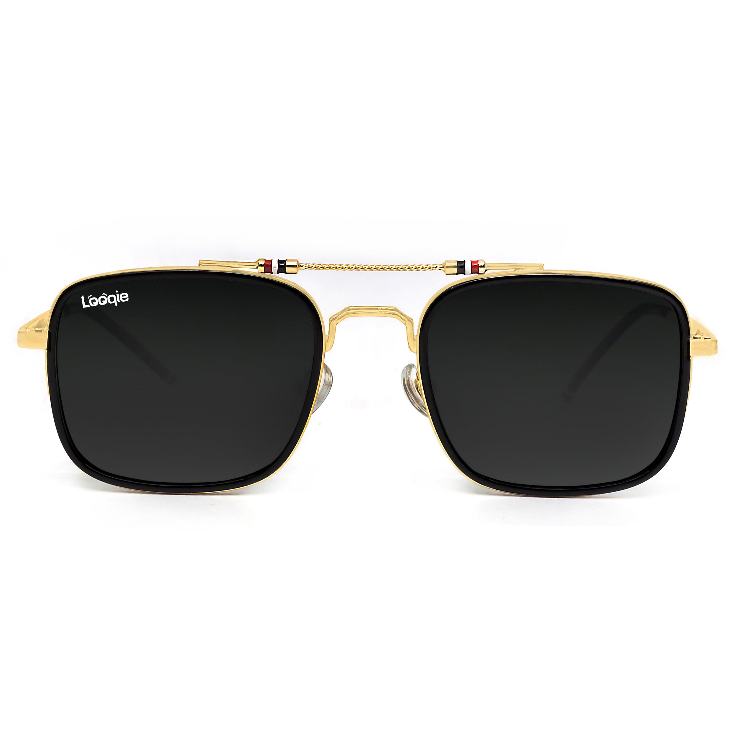 Looqie Below Edition Gold And Black Sunglasses