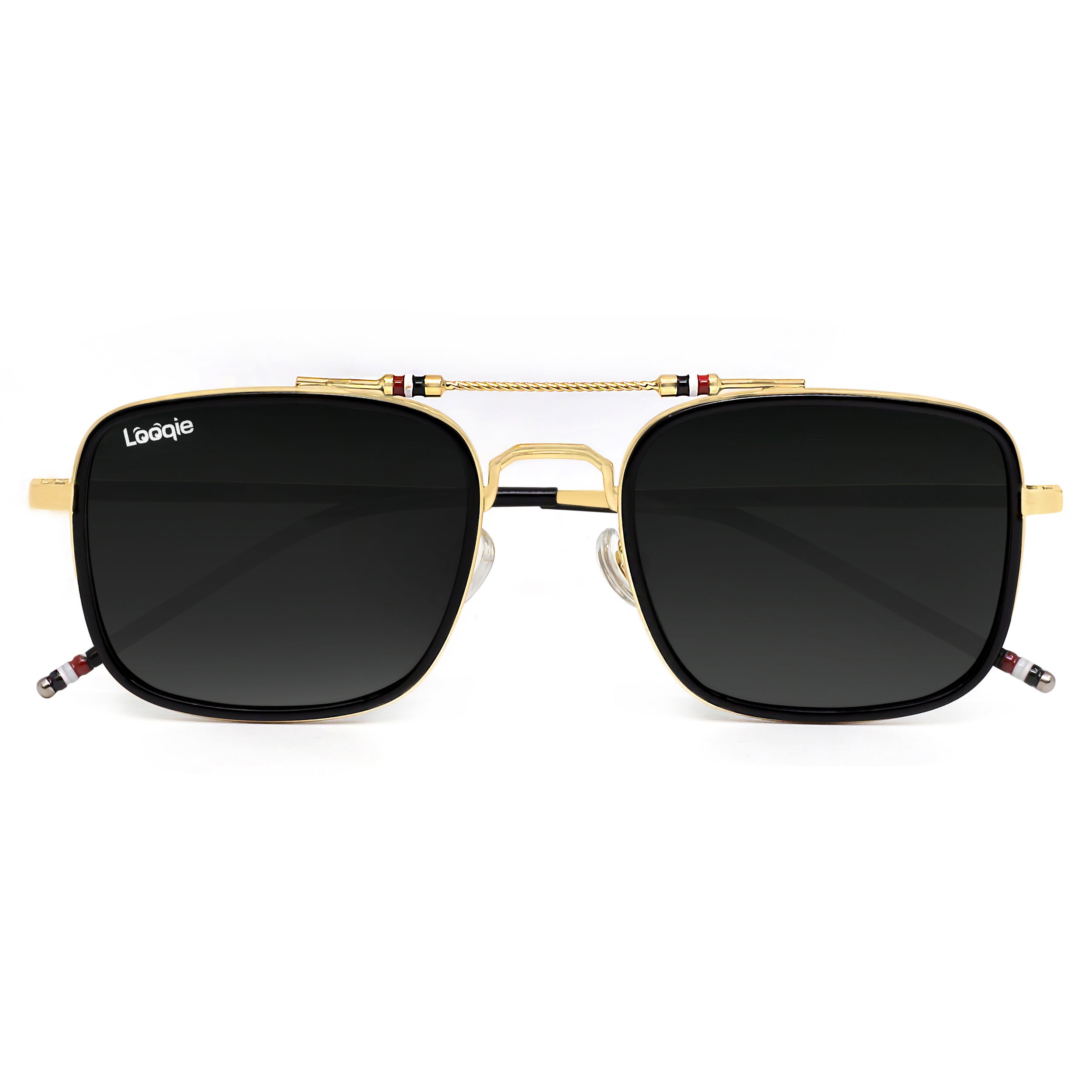 Looqie Below Edition Gold And Black Sunglasses