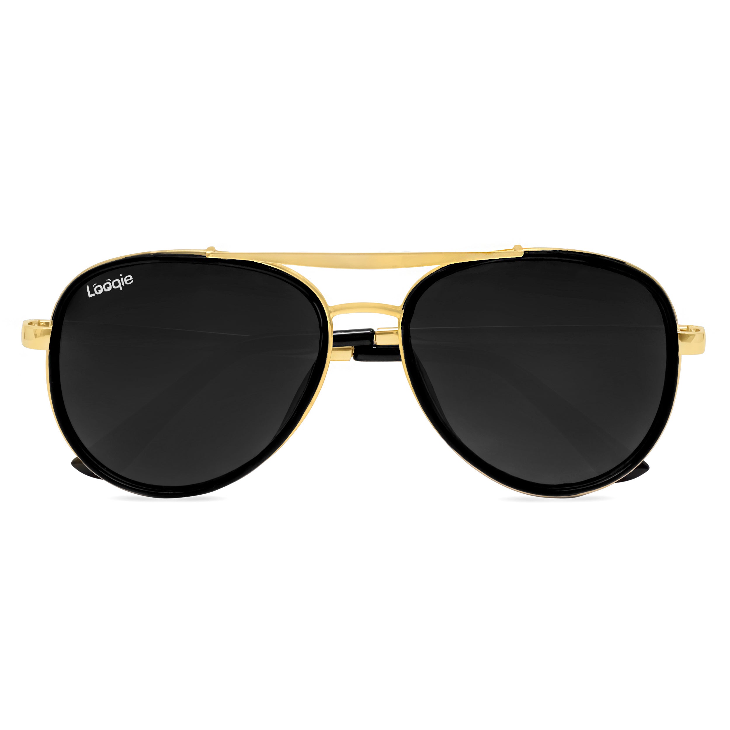 Looqie Vuis Edition Gold And Black Sunglasses