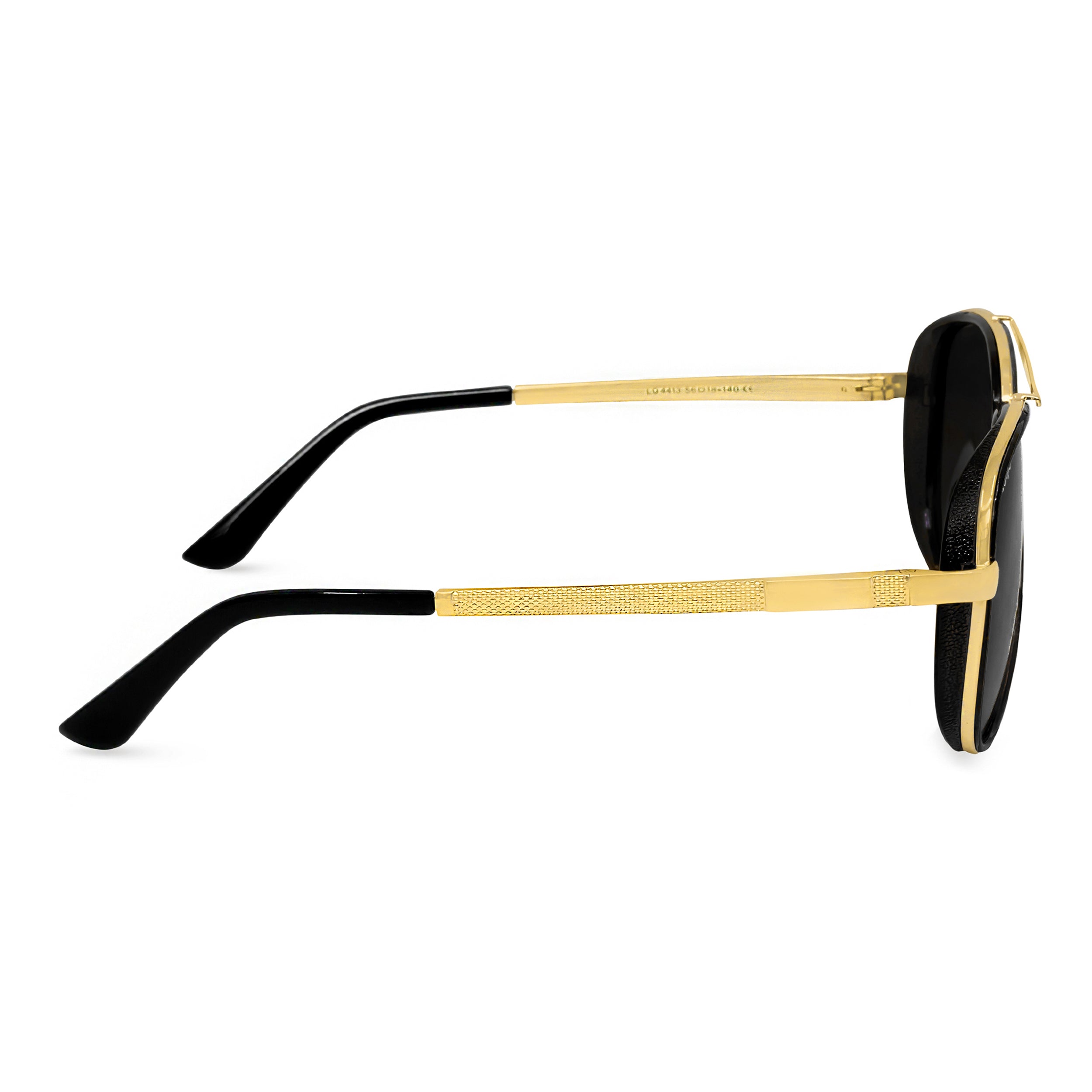 Looqie Vuis Edition Gold And Black Sunglasses